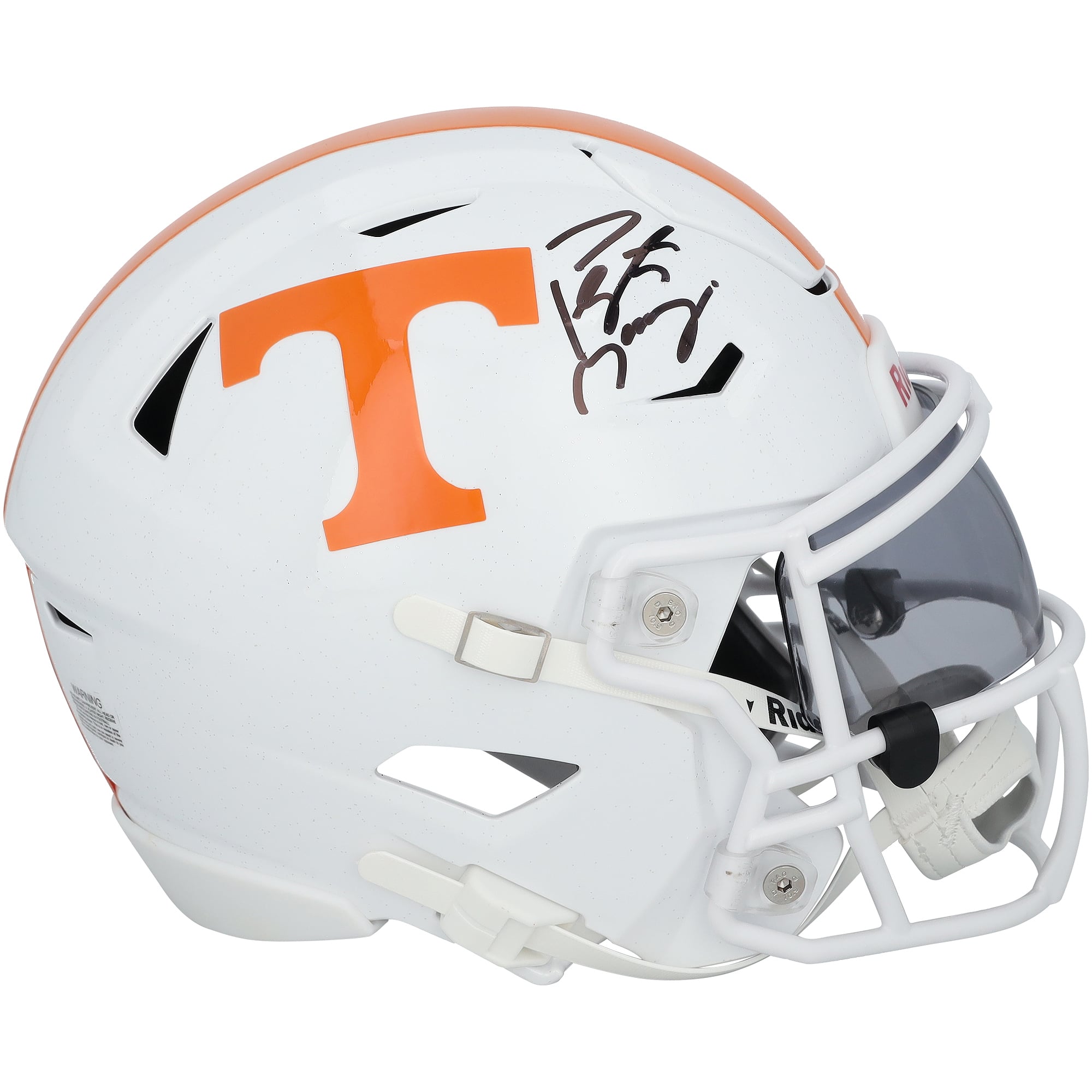 Casque Riddell Speed ​​Flex Mid-Size autographié par Peyton Manning (Tennessee Volunteers)