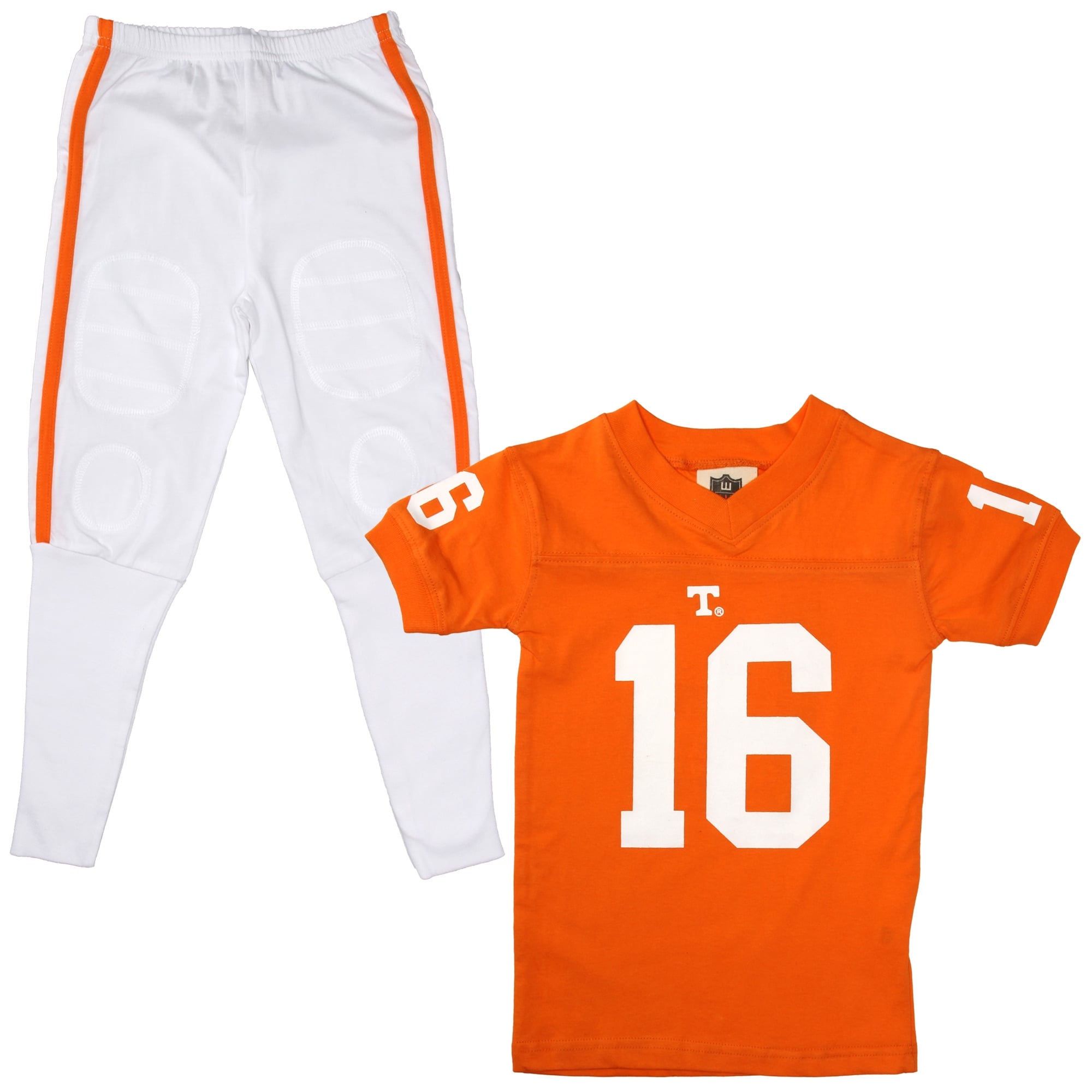 Ensemble pyjama à col en V Wes & Willy pour enfants d'âge préscolaire, motif Tennessee Volunteers orange.