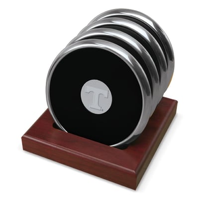 Tennessee Volunteers 4-Pack Coaster Set - Silver