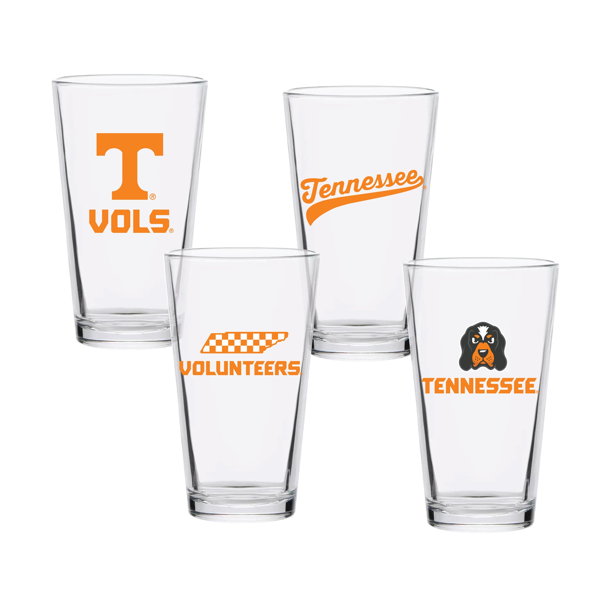 Tennessee Volunteers 16oz. Collector Pint Glass Four-Piece Set