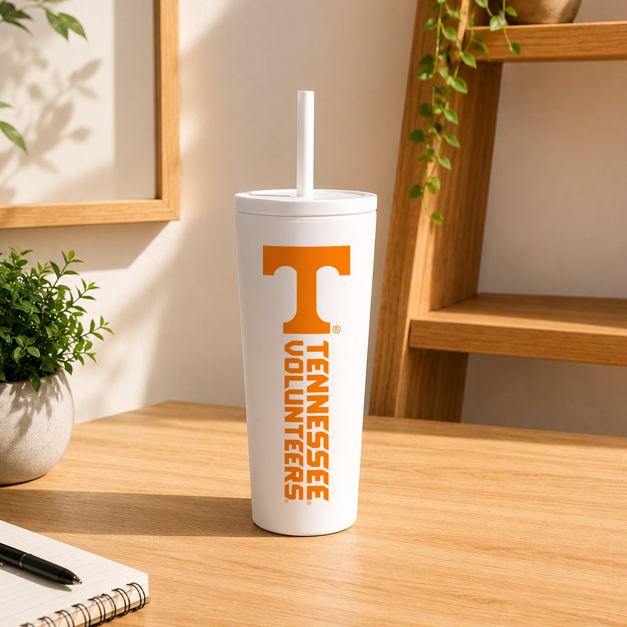 Tennessee Volunteers 24oz. No Spill Straw Tumbler