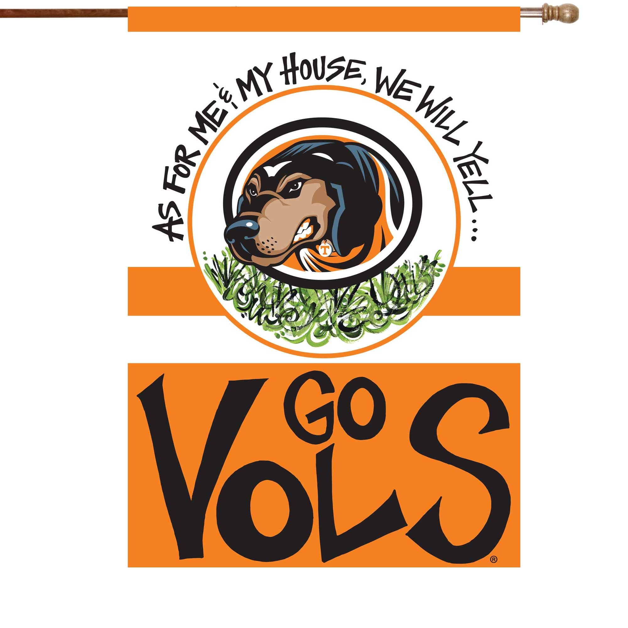 Tennessee Volunteers 28" x 40" Double-Sided House Flag