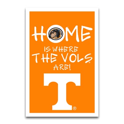 Drapeau de jardin « Tennessee Volunteers Home Is Where » (30 x 45 cm)