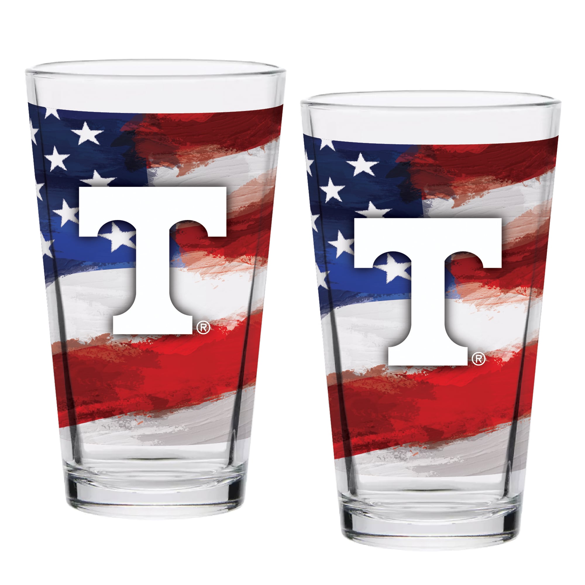 Tennessee Volunteers  Two-Pack 16oz. Americana Pint Glass Set