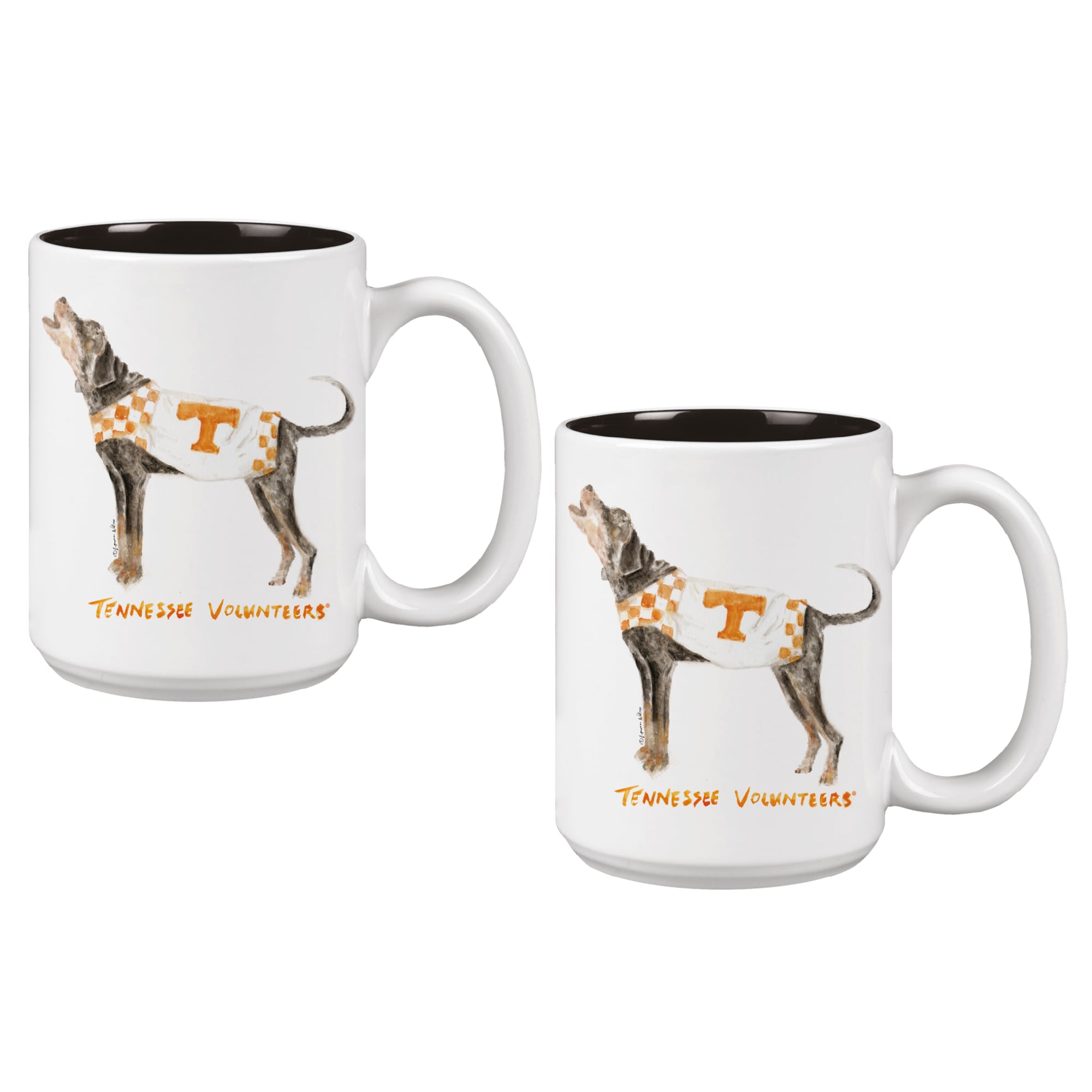 Ensemble de deux tasses de 44 cl (15 oz) à l'effigie de la mascotte Laura Wilcox, des Tennessee Volunteers