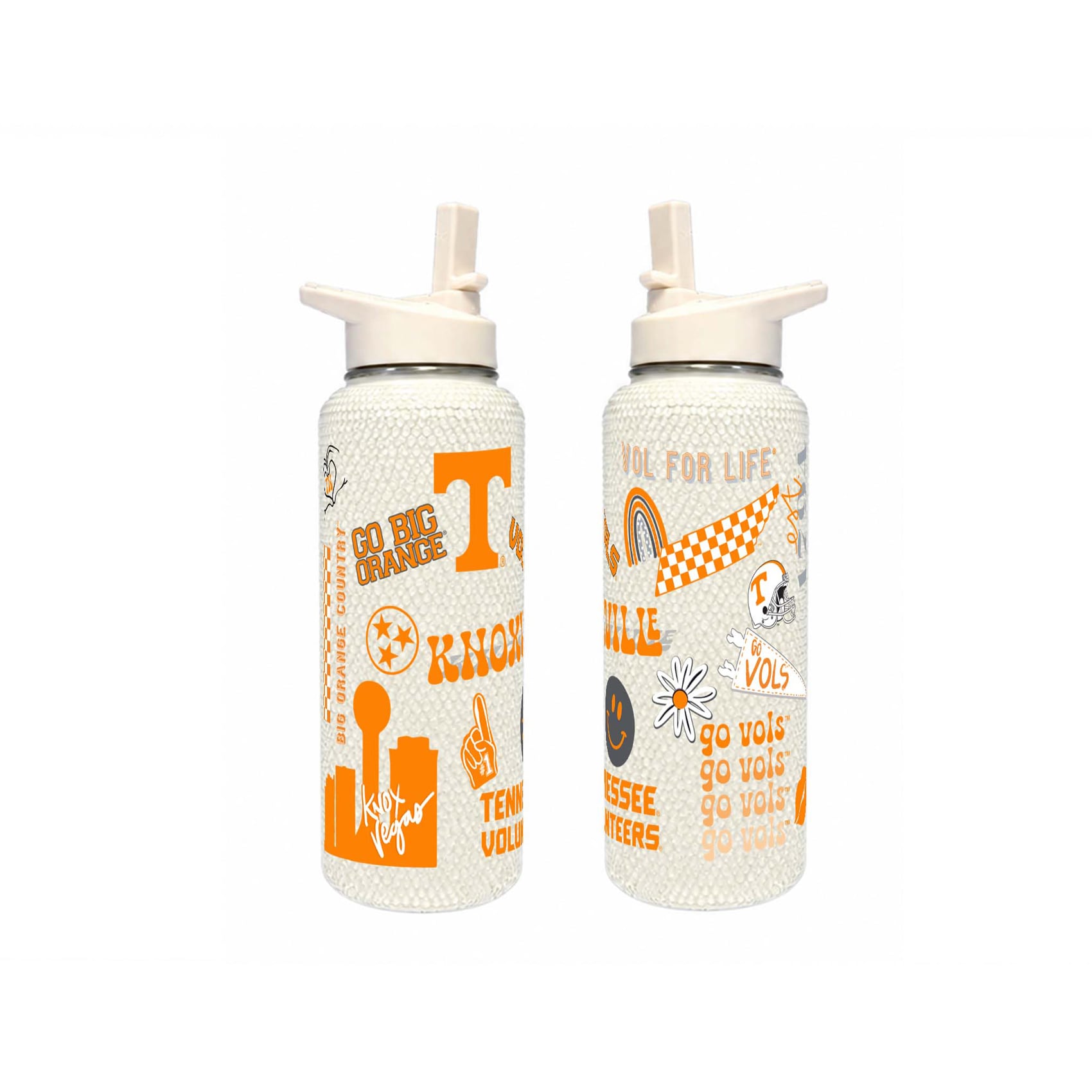 Bouteille Bling Quencher de 34 oz (994 ml) de The Memory Company Tennessee Volunteers