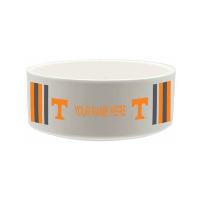 Tennessee Volunteers The Memory Company 35oz. Personalized Ceramic Pet Bowl