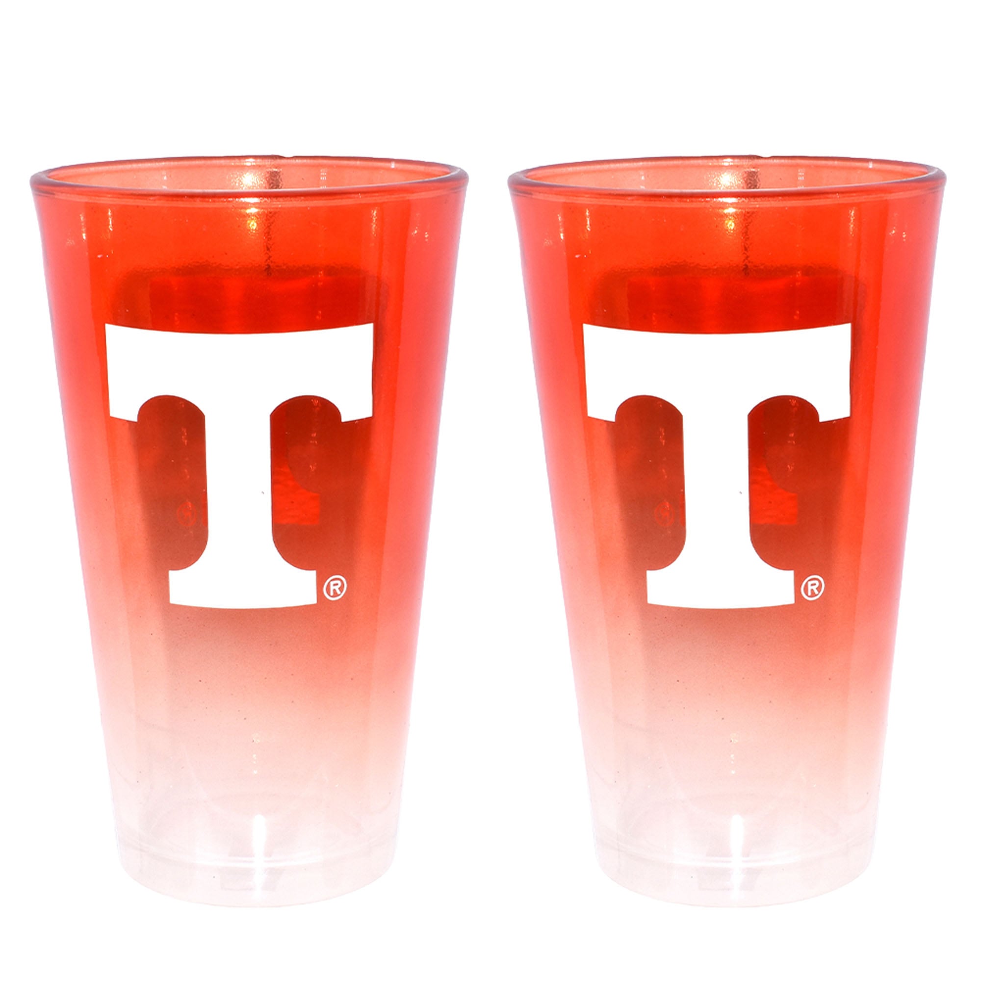 Ensemble de deux verres à bière ombrés de 473 ml (16 oz) The Memory Company Tennessee Volunteers