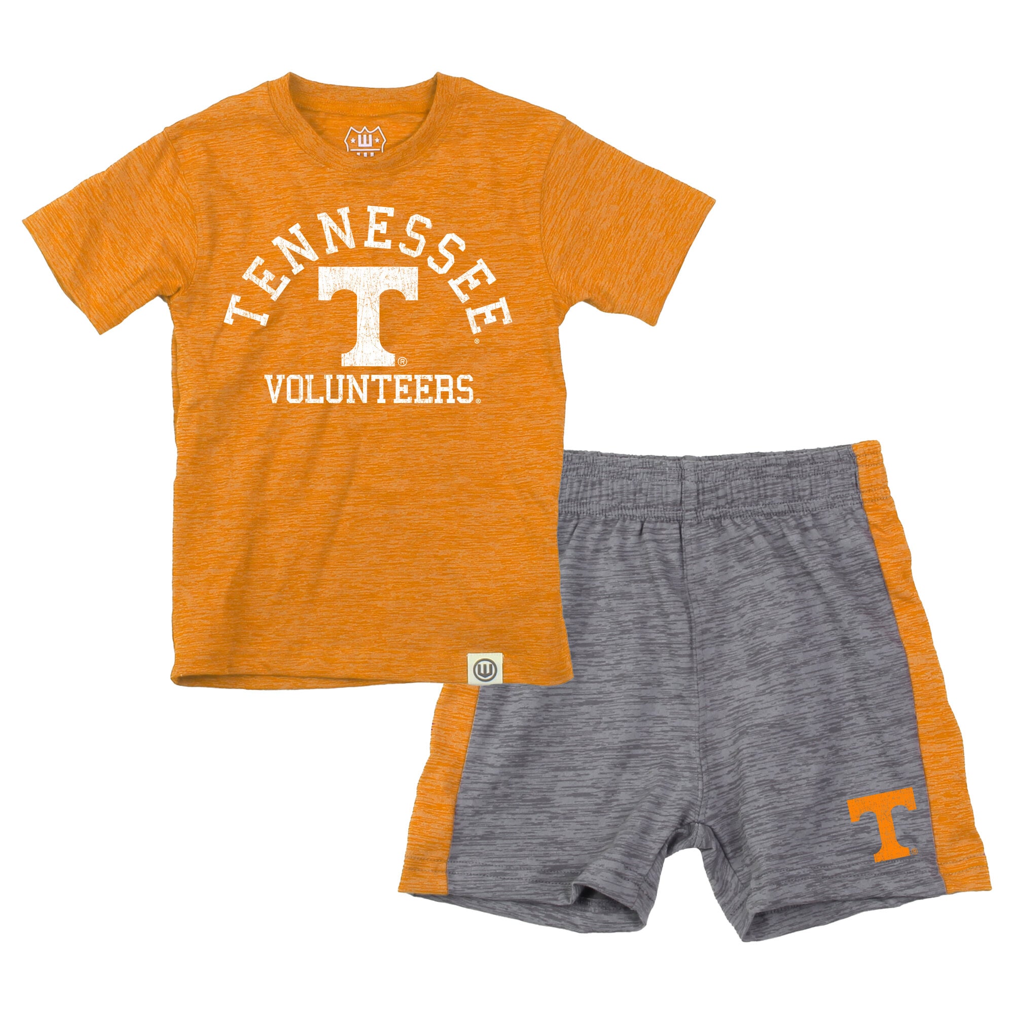 Ensemble t-shirt et short en laine nuageuse pour tout-petits Wes & Willy Tennessee Orange Volunteers