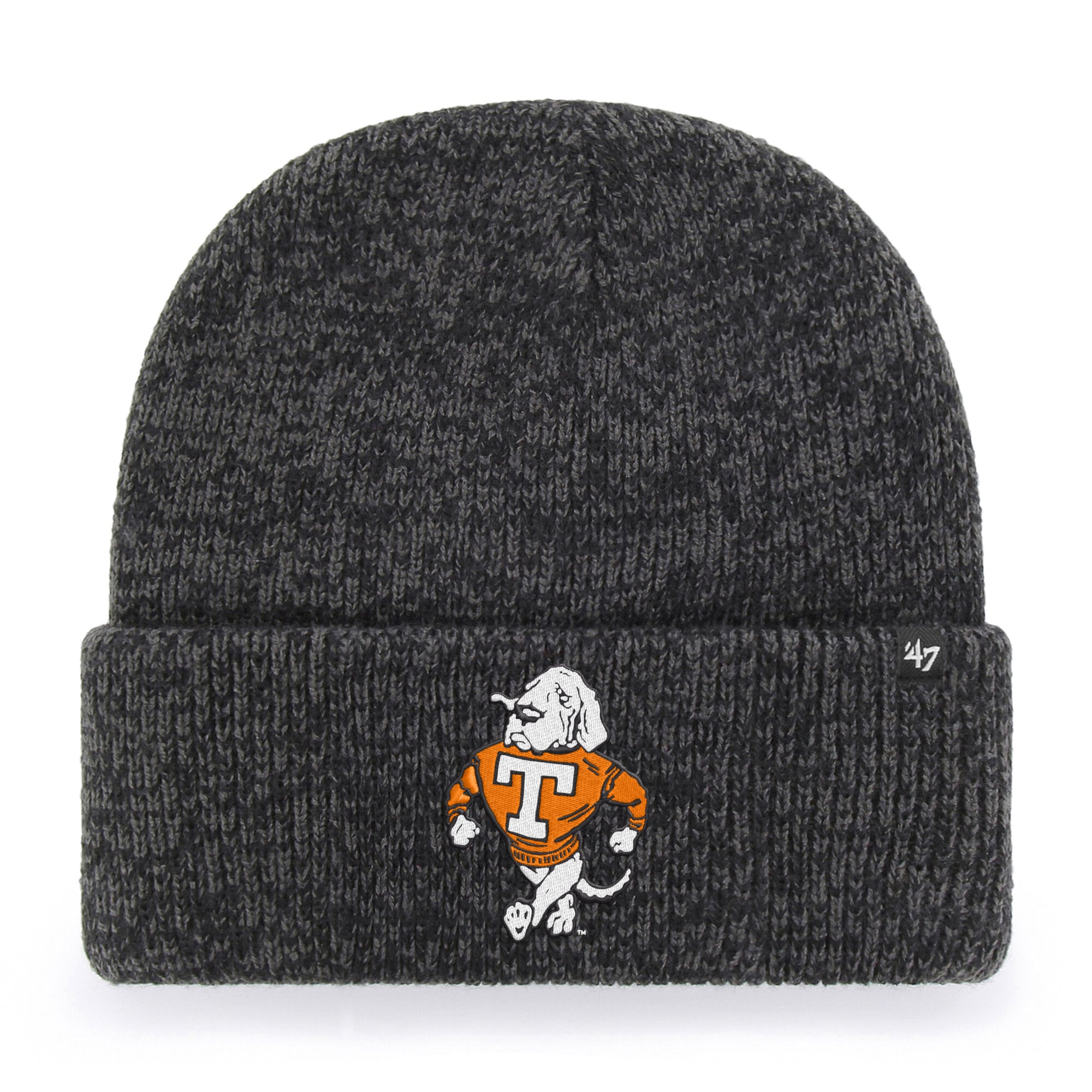 Bonnet unisexe à revers noir « 47 Tennessee Volunteers Brain Freeze »
