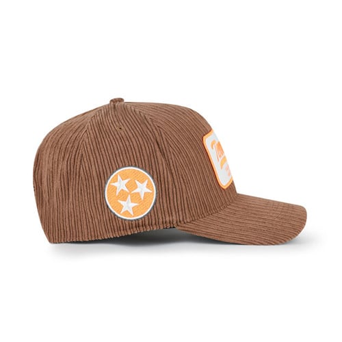 Chapeau unisexe '47 Brown Tennessee Volunteers en velours côtelé à patchs et à fixation réglable