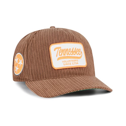 Chapeau unisexe '47 Brown Tennessee Volunteers en velours côtelé à patchs et à fixation réglable