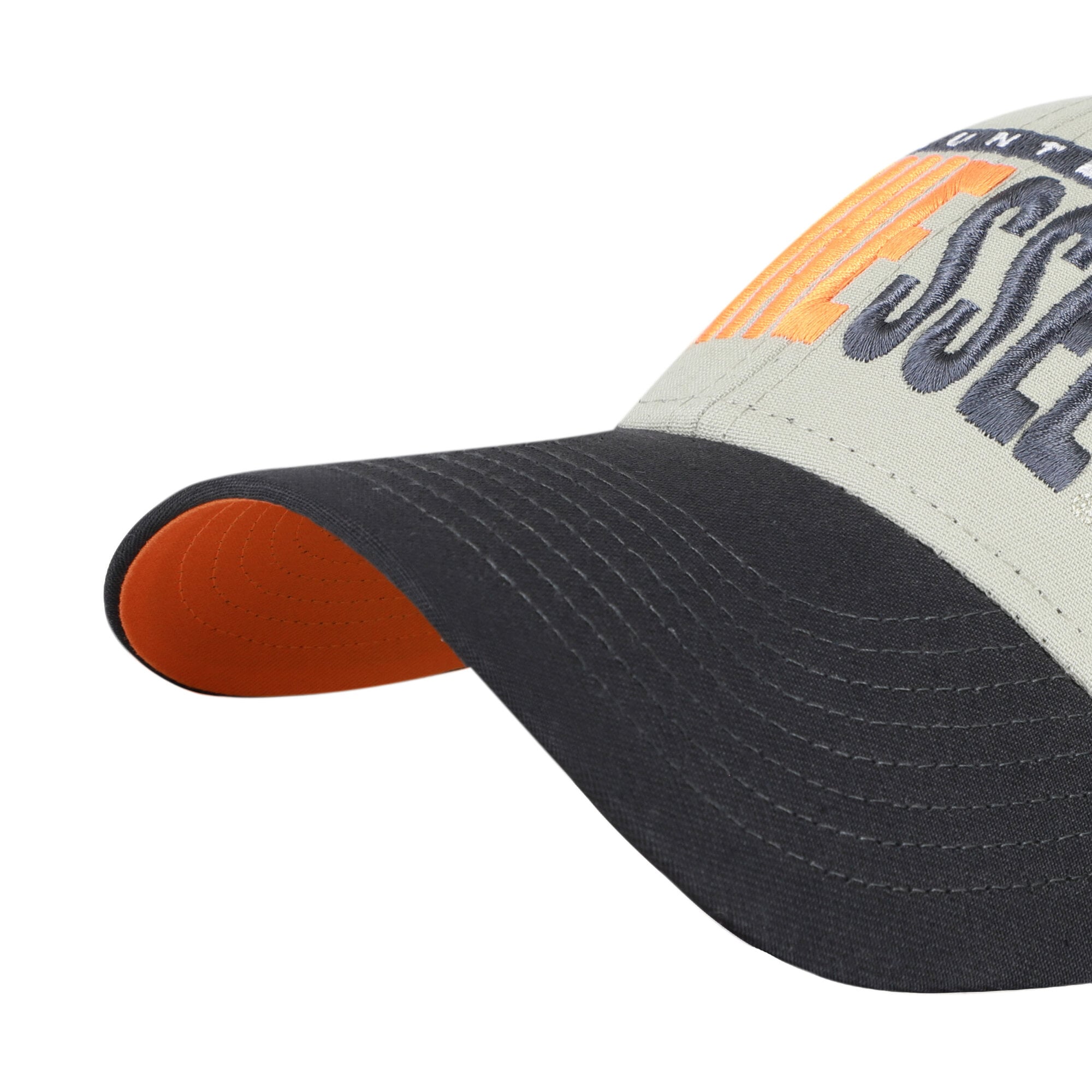Unisex '47 Gray/Black Tennessee Volunteers Half Block Text MVP Adjustable Hat