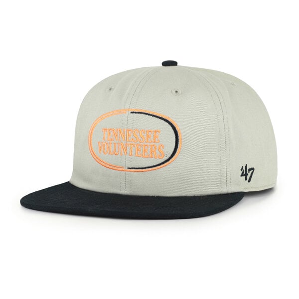 Unisex '47 Gray/Black Tennessee Volunteers Ovalcrest Captain Snapback Hat