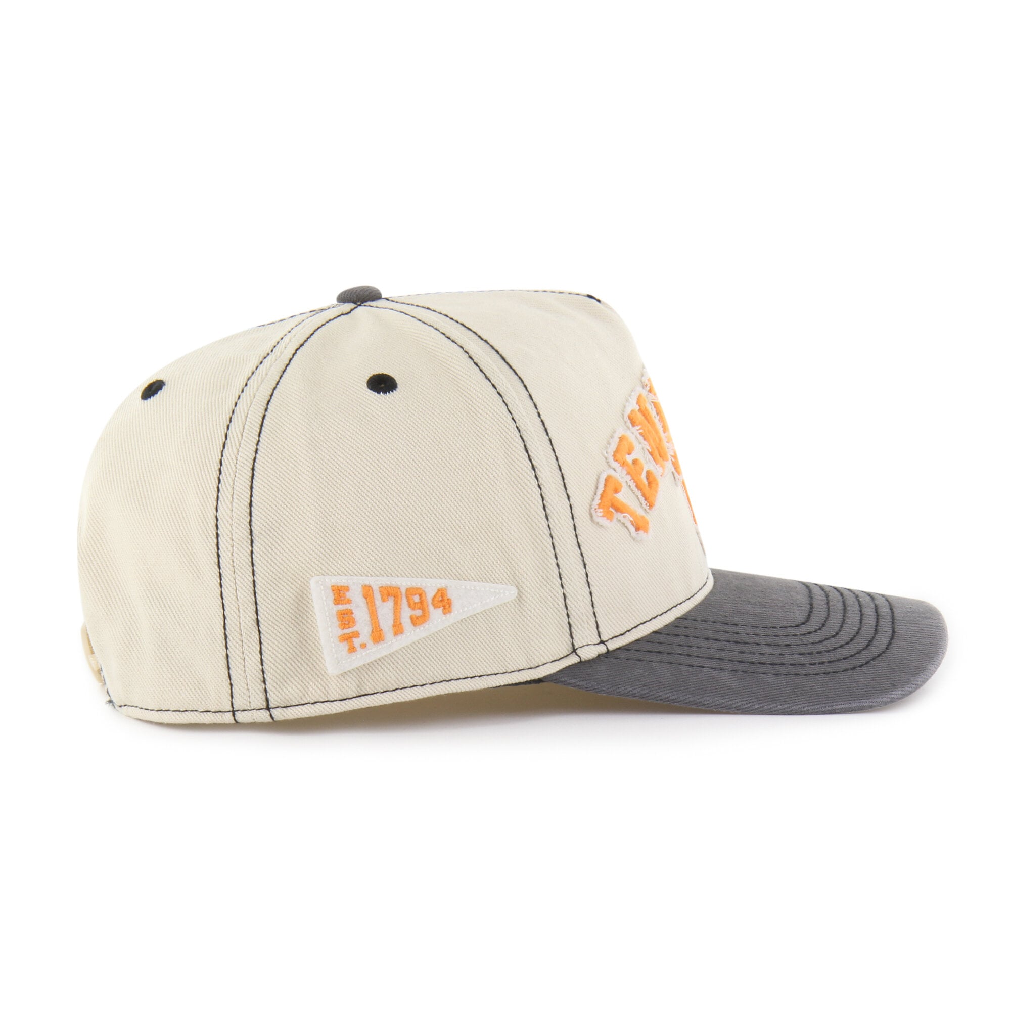Unisex '47 Tan/Black Tennessee Volunteers Well-Worn Calderwood Hitch Adjustable Hat