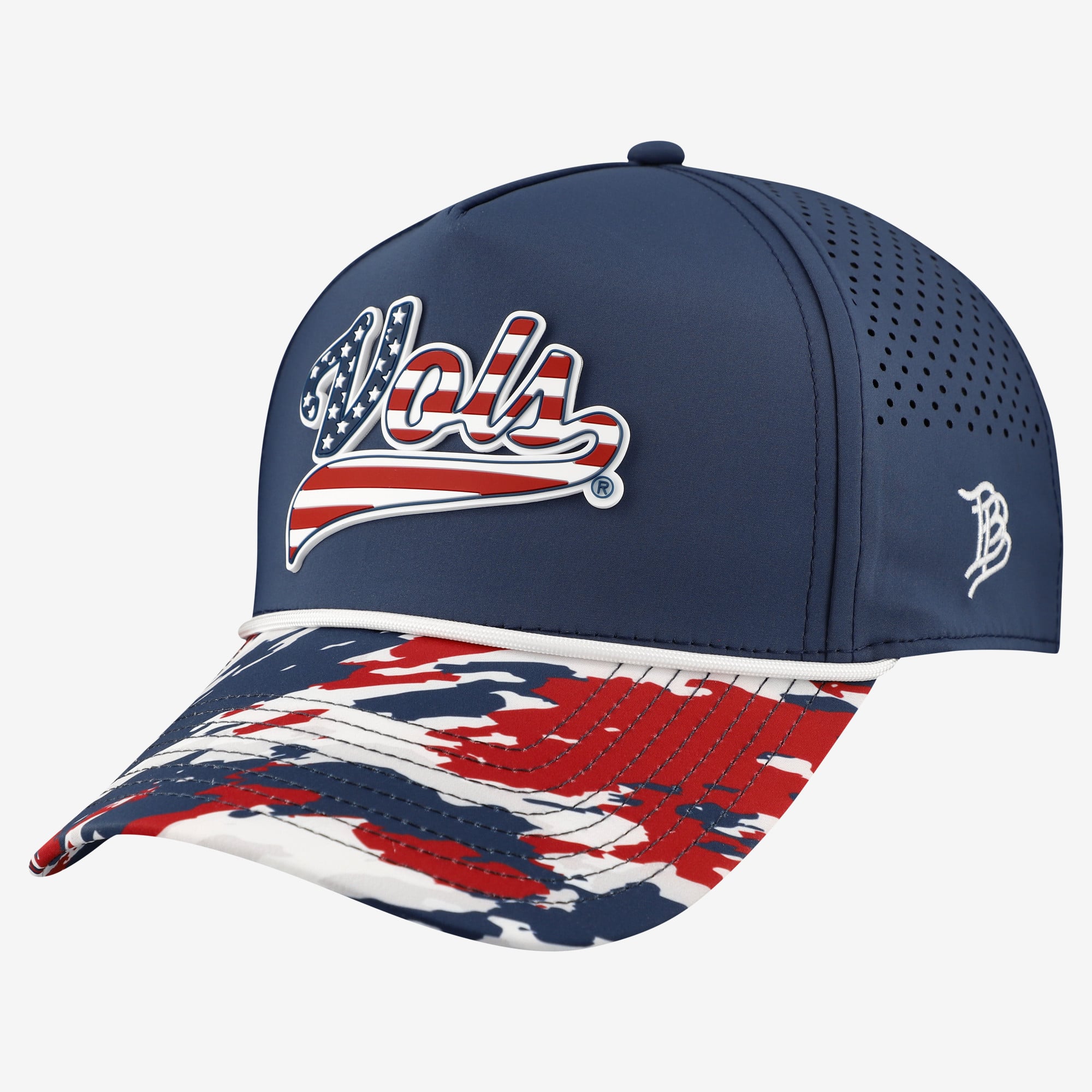 Unisex Branded Bills  Navy Tennessee Volunteers Stars & Stripes Rope Adjustable Hat