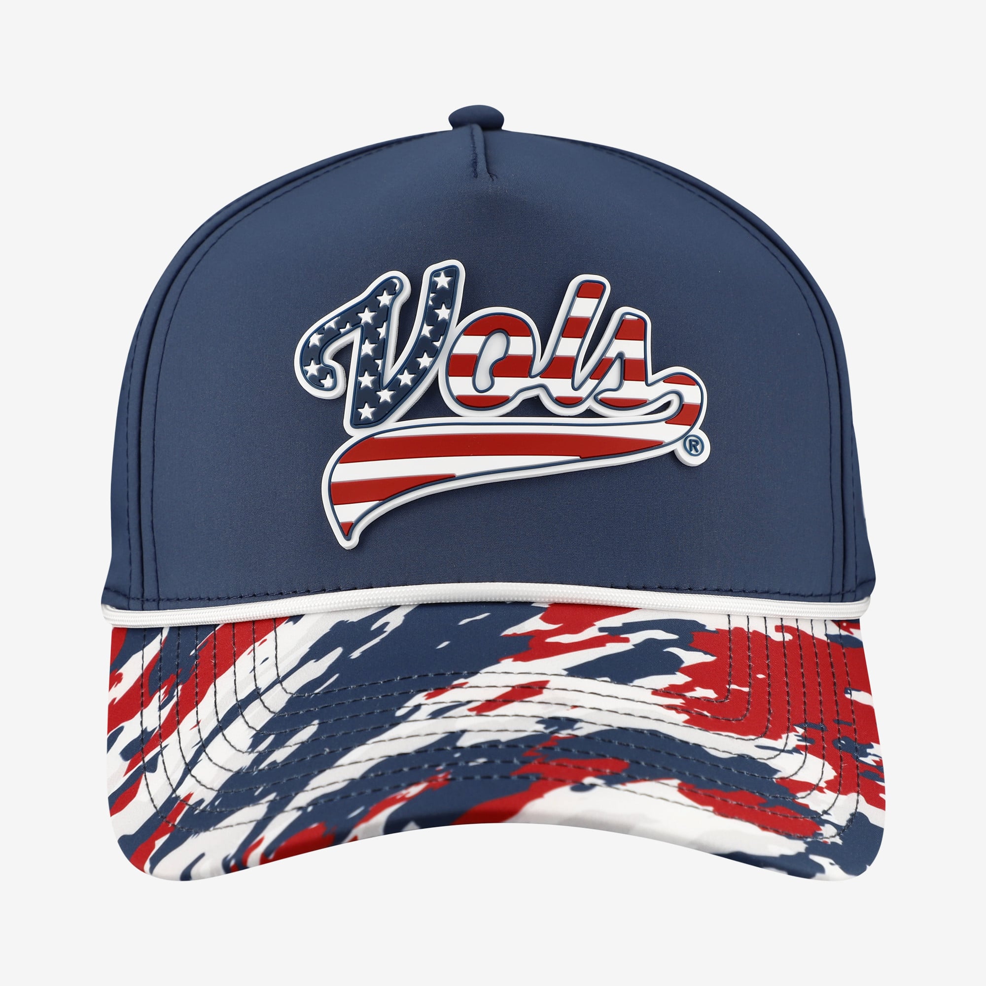 Unisex Branded Bills  Navy Tennessee Volunteers Stars & Stripes Rope Adjustable Hat