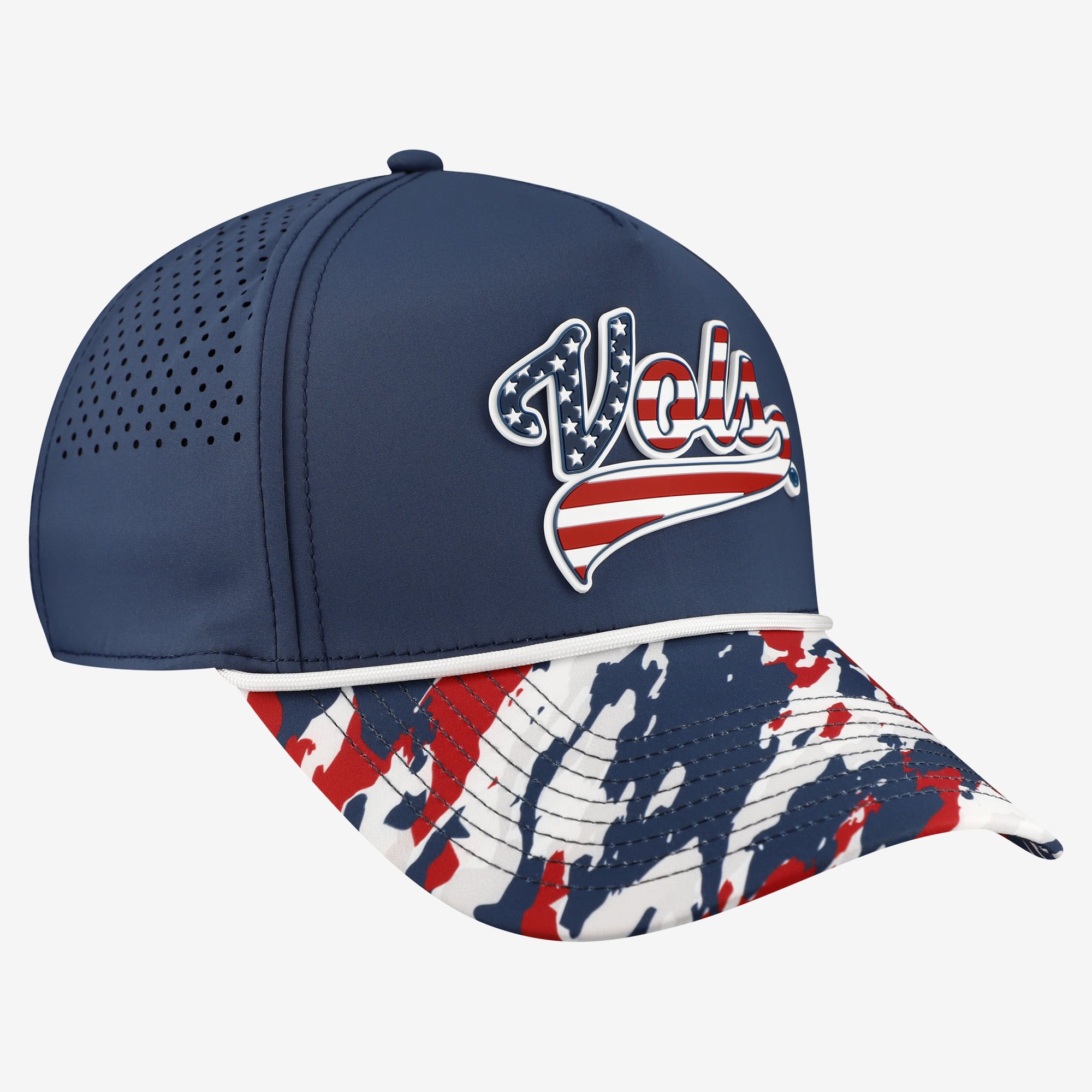 Unisex Branded Bills  Navy Tennessee Volunteers Stars & Stripes Rope Adjustable Hat