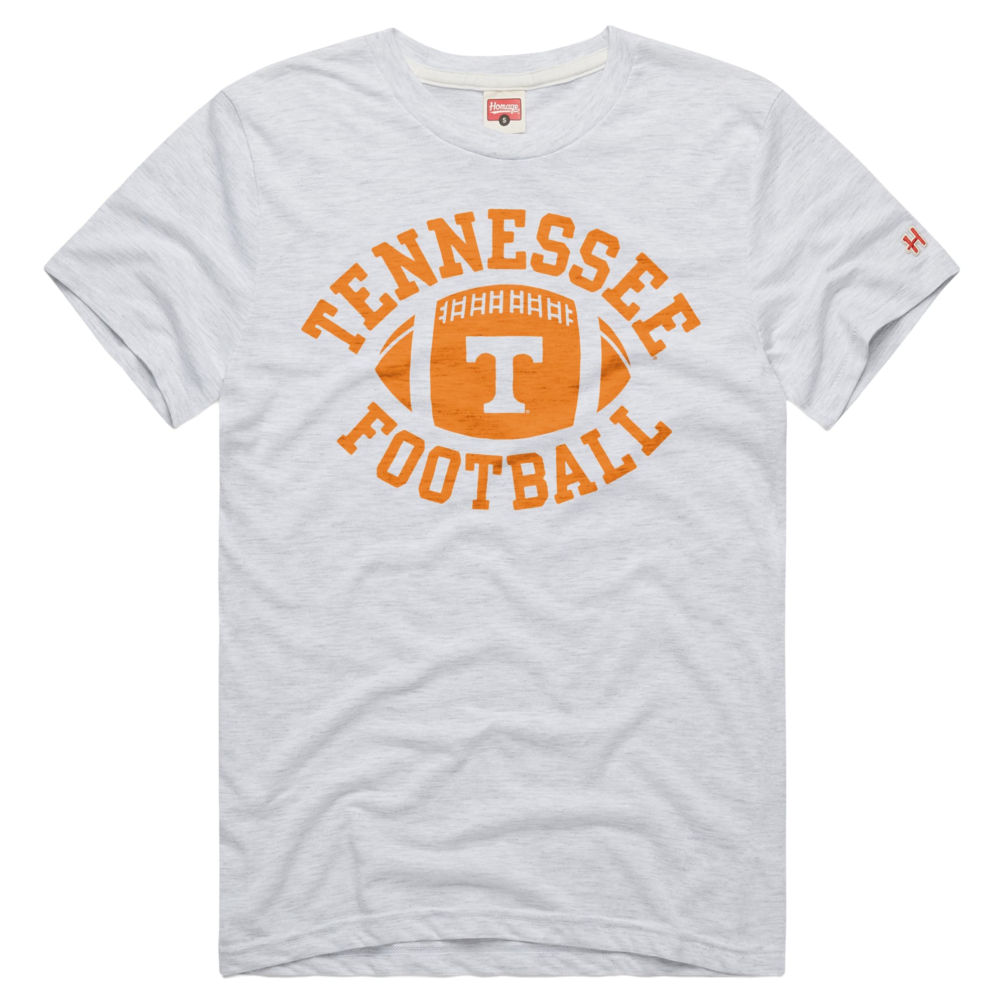 T-shirt unisexe Homage Ash Tennessee Volunteers en cuir de porc mélangé