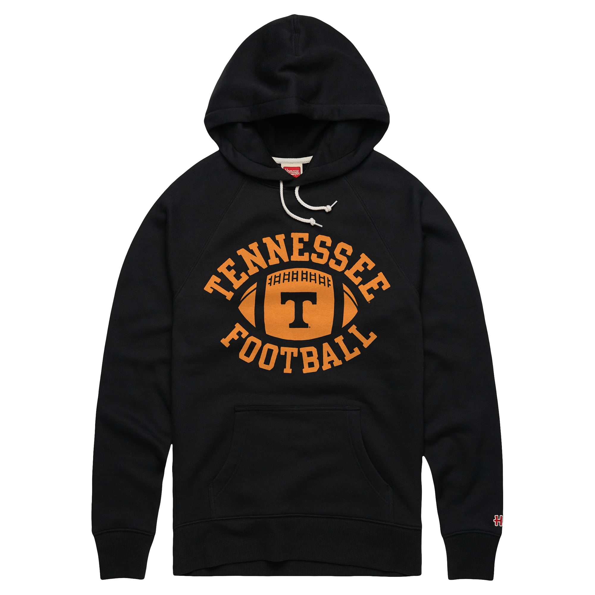 Sweat à capuche unisexe Hommage Black Tennessee Volunteers en cuir de porc mélangé
