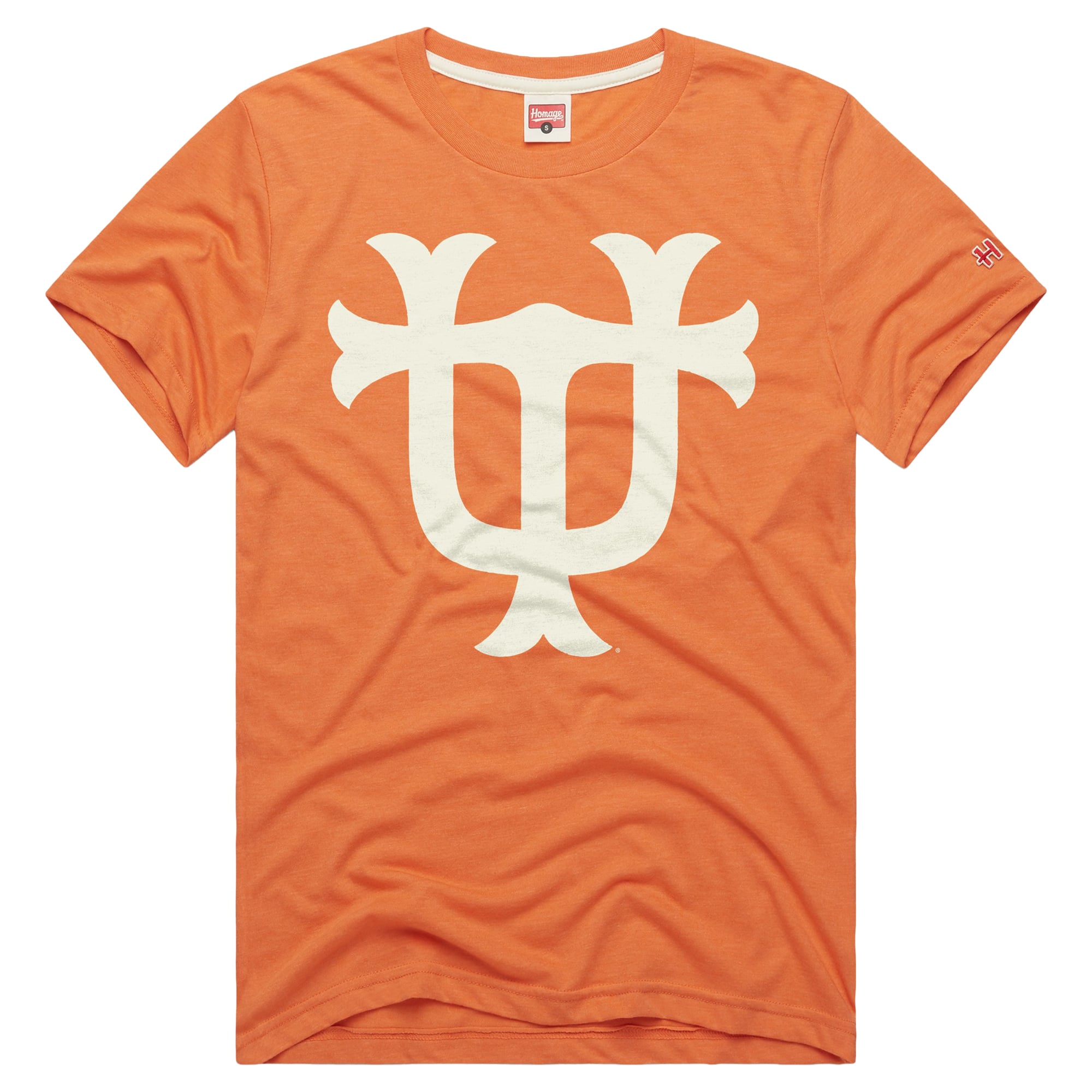 T-shirt unisexe Hommage Tennessee Orange Volunteers Block UT Tri-Blend