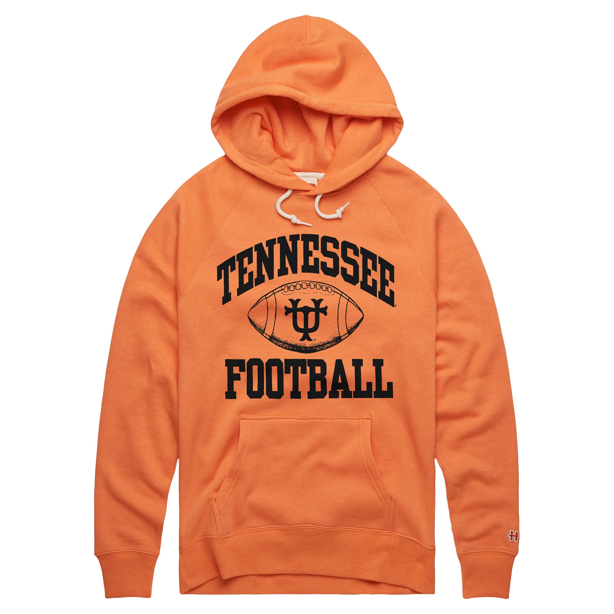 Sweat à capuche unisexe Hommage Tennessee Orange Volunteers Football Arch Block UT Tri-Blend