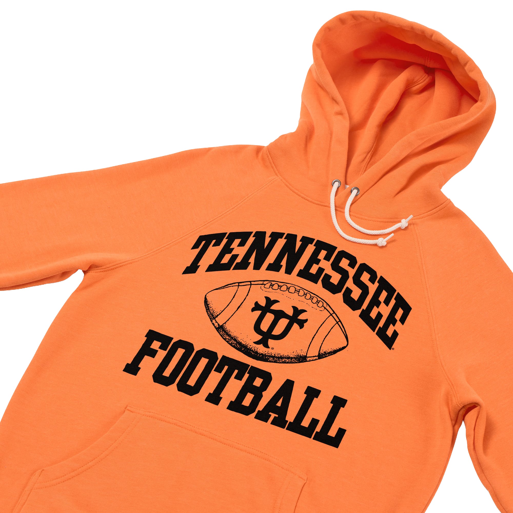 Sweat à capuche unisexe Hommage Tennessee Orange Volunteers Football Arch Block UT Tri-Blend
