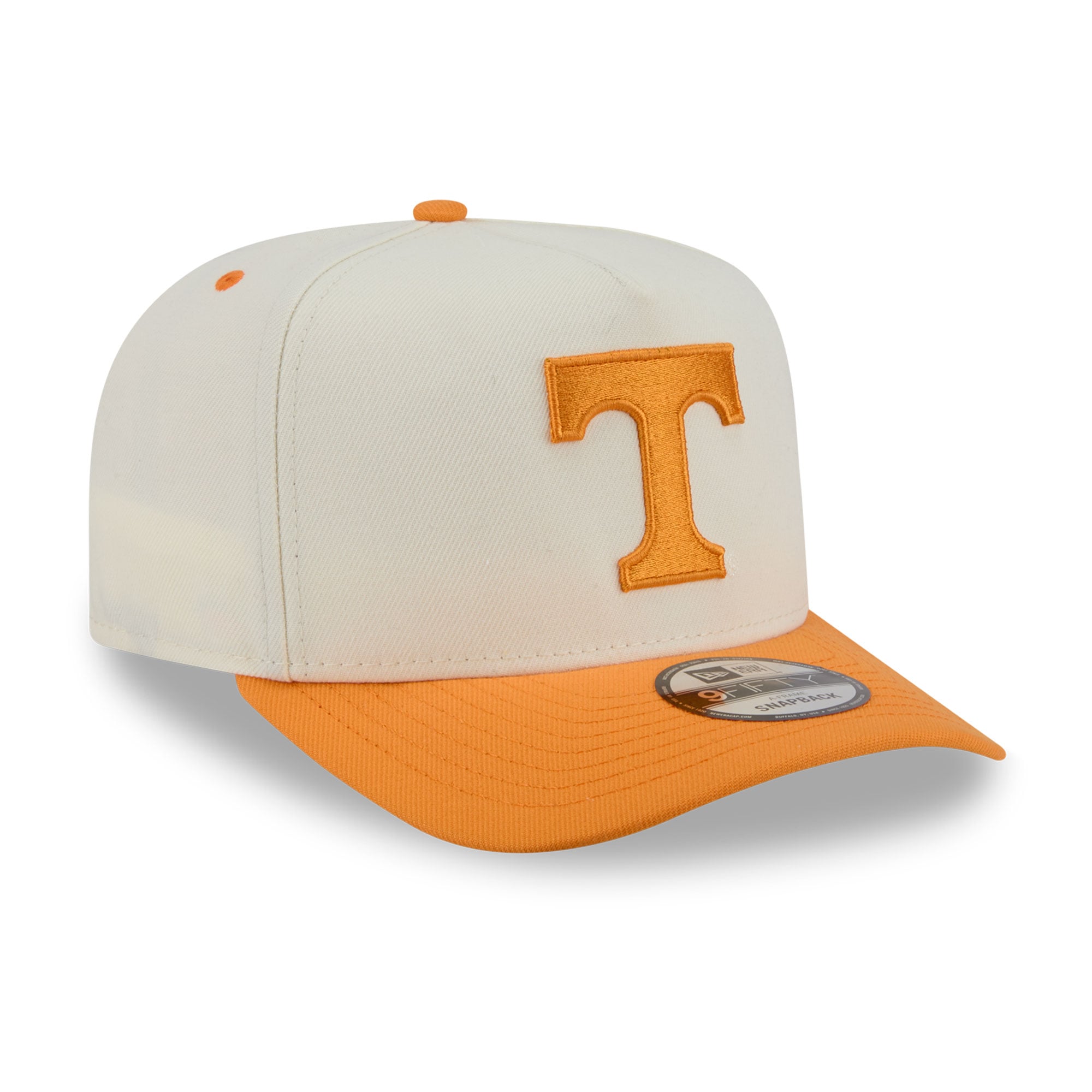 Casquette unisexe New Era blanche/orange Tennessee Volunteers A-Frame 9FIFTY Snapback