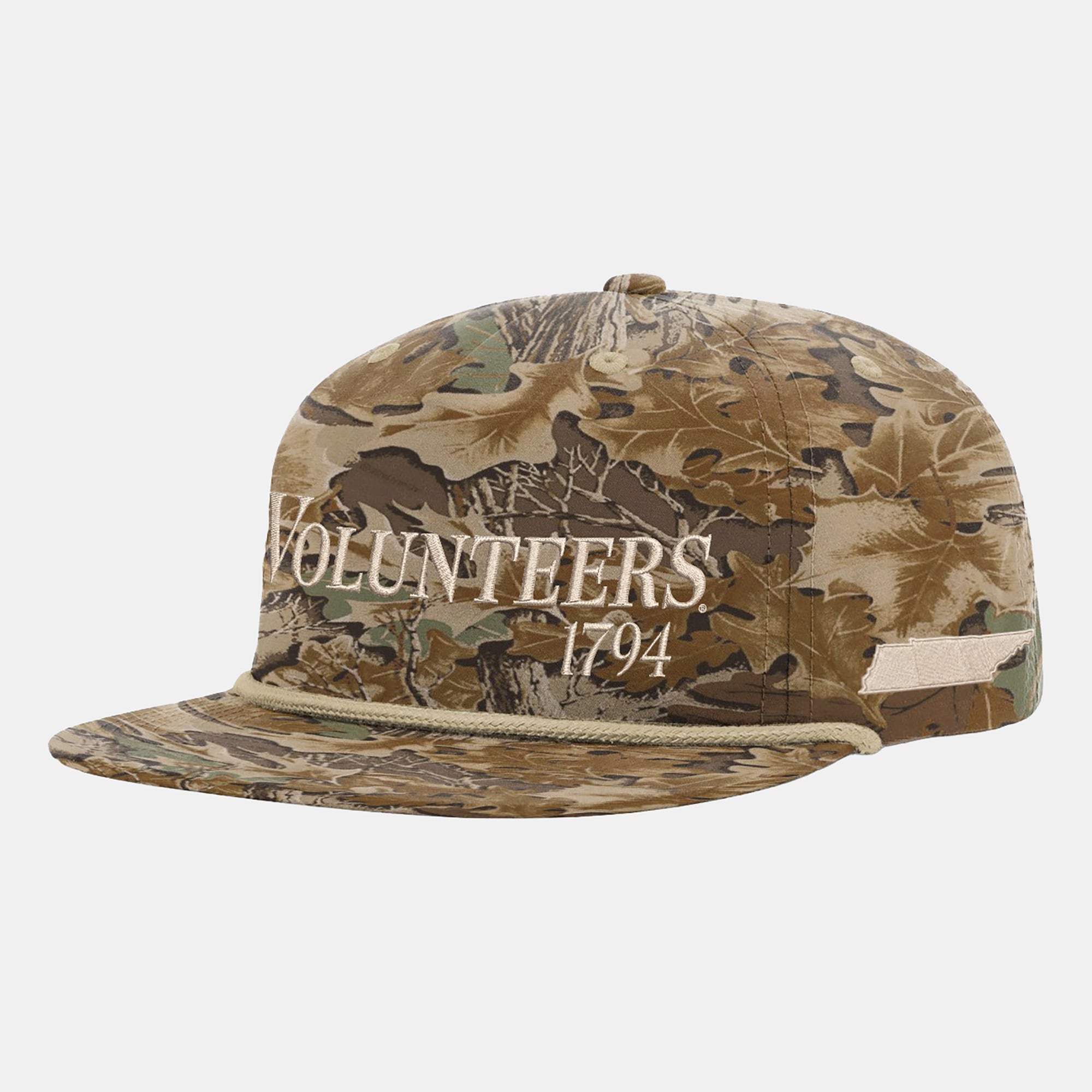 Unisex Uscape Apparel Camo Tennessee Volunteers Traditional Trail Golfer Adjustable Hat