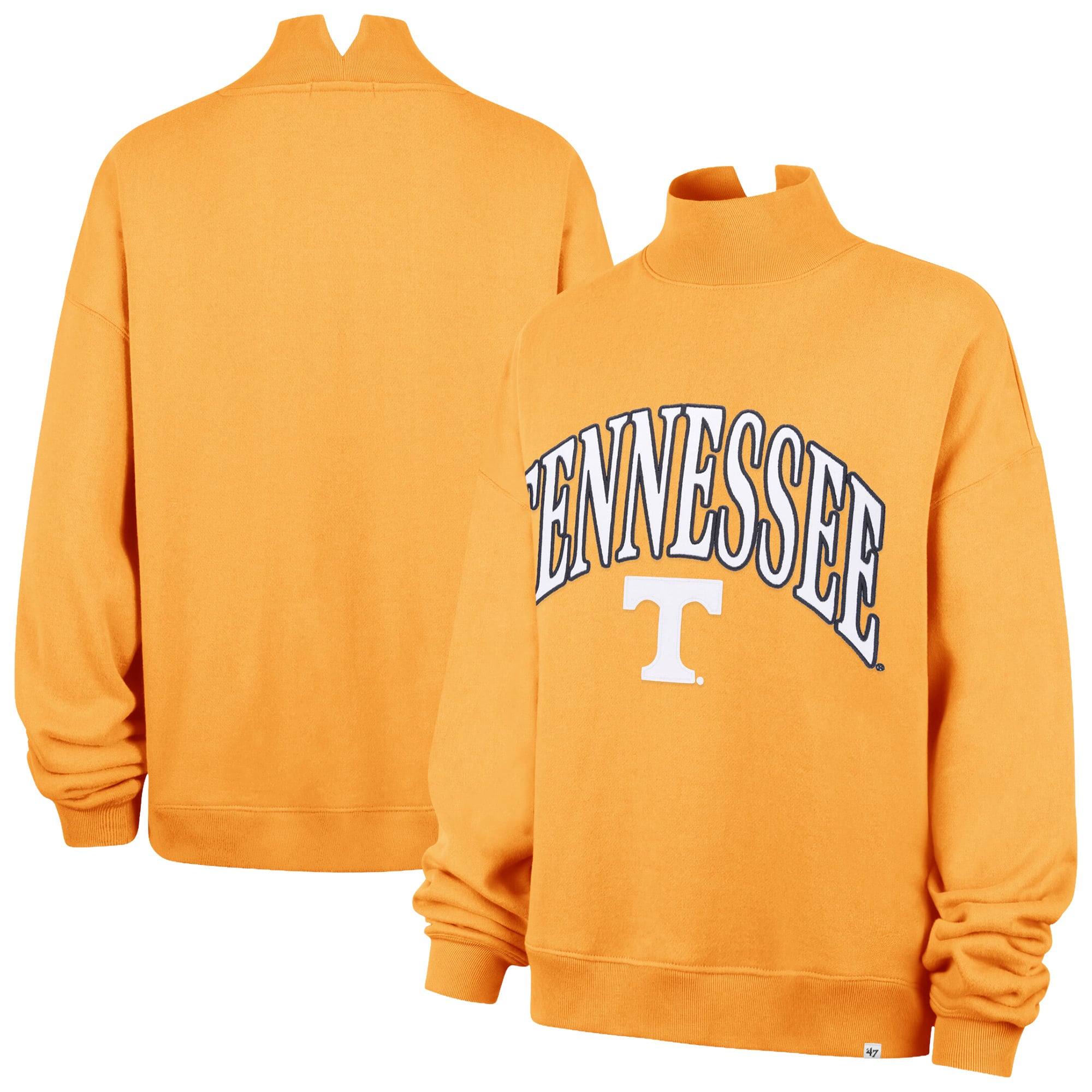 Women's '47  Tennessee Orange Volunteers Mock Neck Sweatshirt