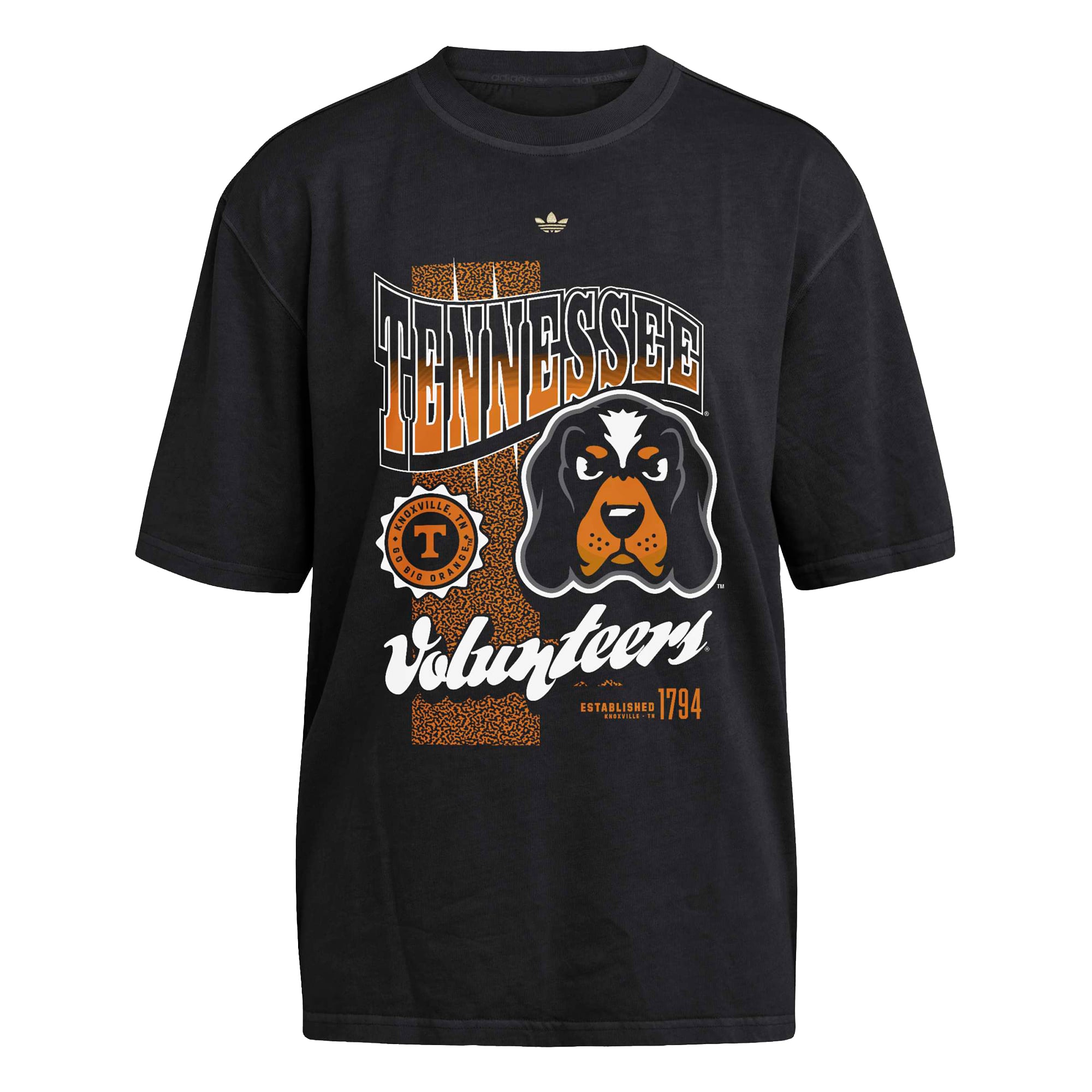 Women's adidas Black Tennessee Volunteers Oversized T-Shirt