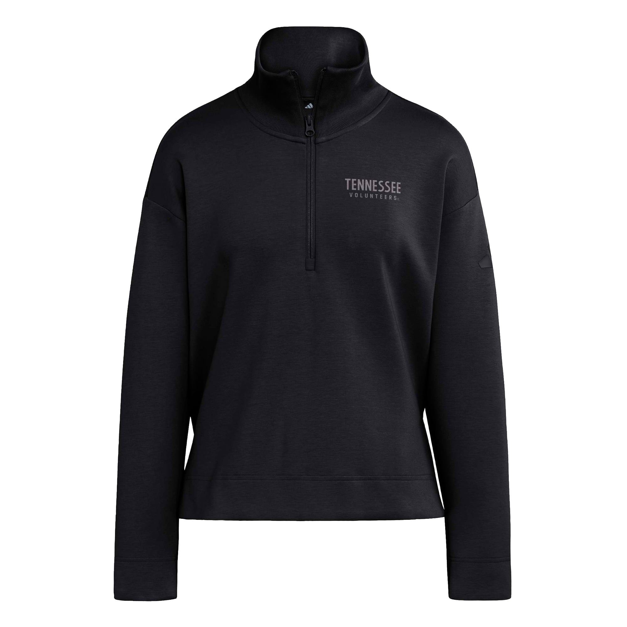 Women's adidas Black Tennessee Volunteers Soft Lux Quarter-Zip Top