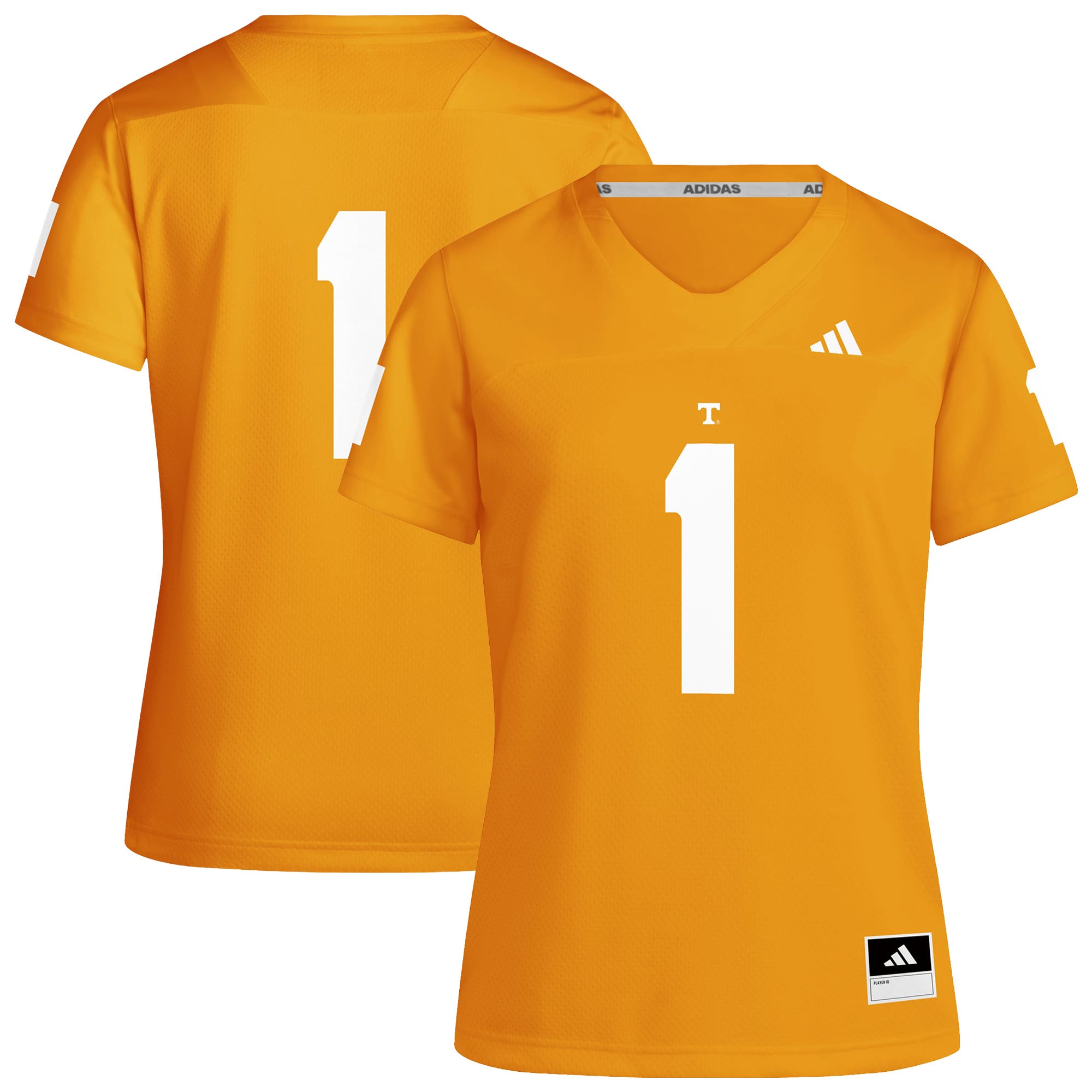 Maillot de football réplique adidas n°1 Tennessee Orange Volunteers pour femmes