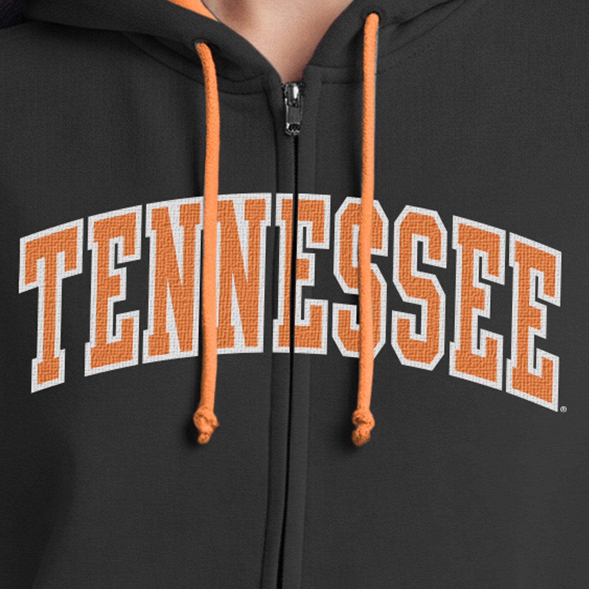 Sweat à capuche zippé en polaire Champion Tennessee Orange Volunteers Arch pour femmes