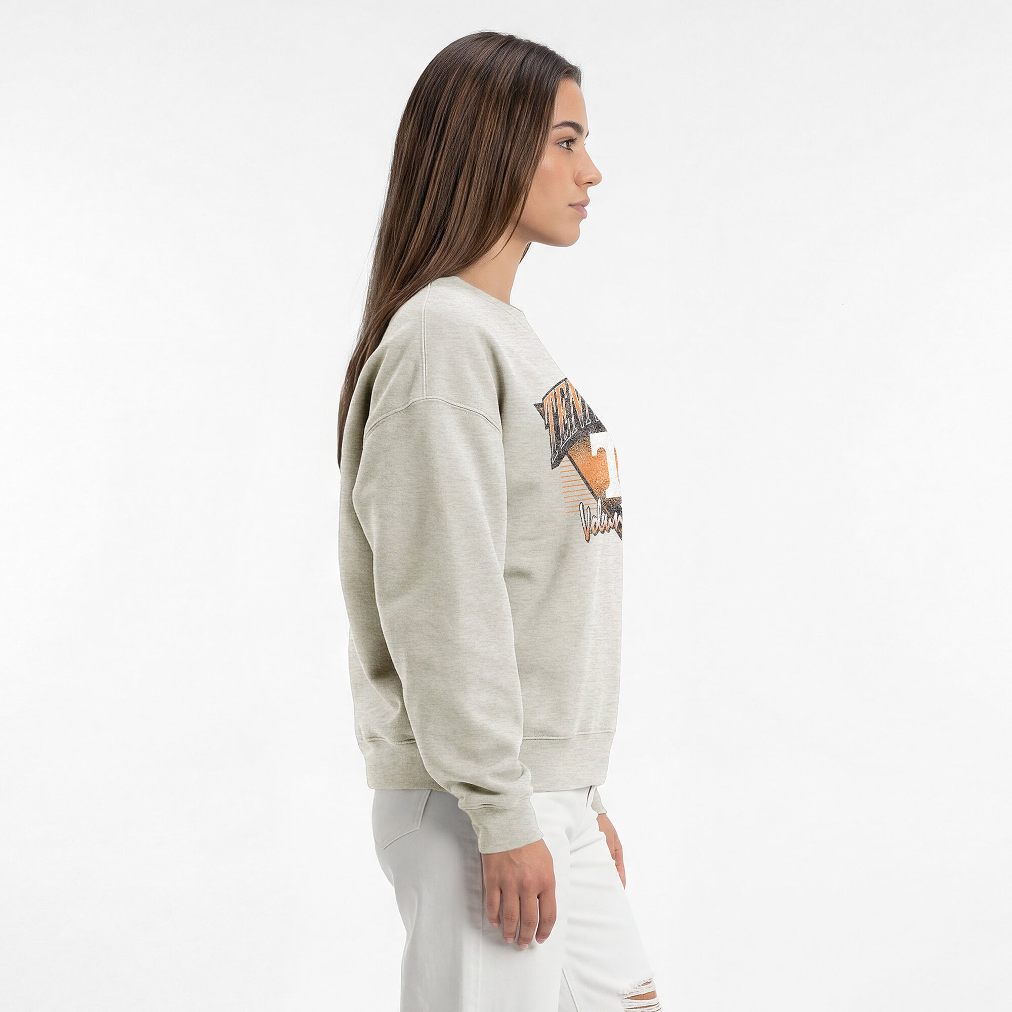 Women's Champion  Oatmeal Tennessee Volunteers All-Star Weave Sweatshirt