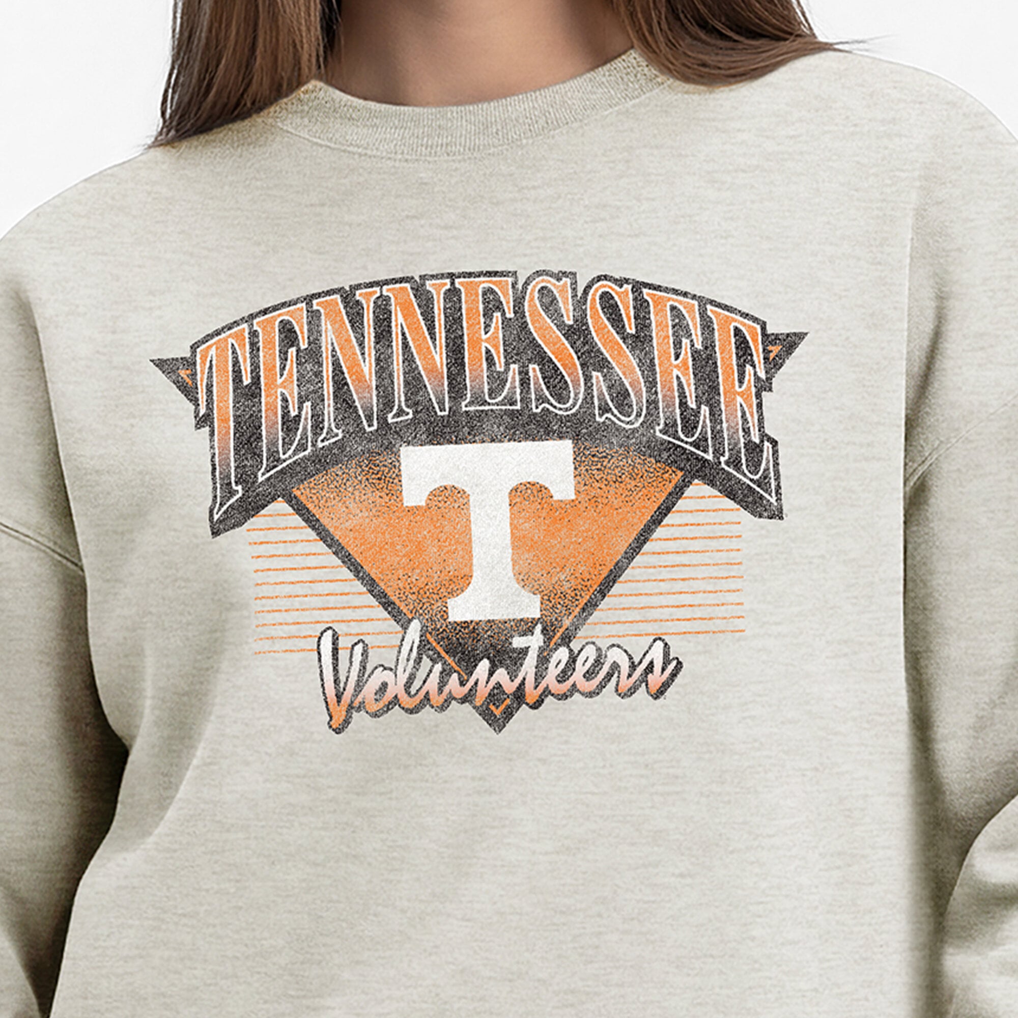 Women's Champion  Oatmeal Tennessee Volunteers All-Star Weave Sweatshirt