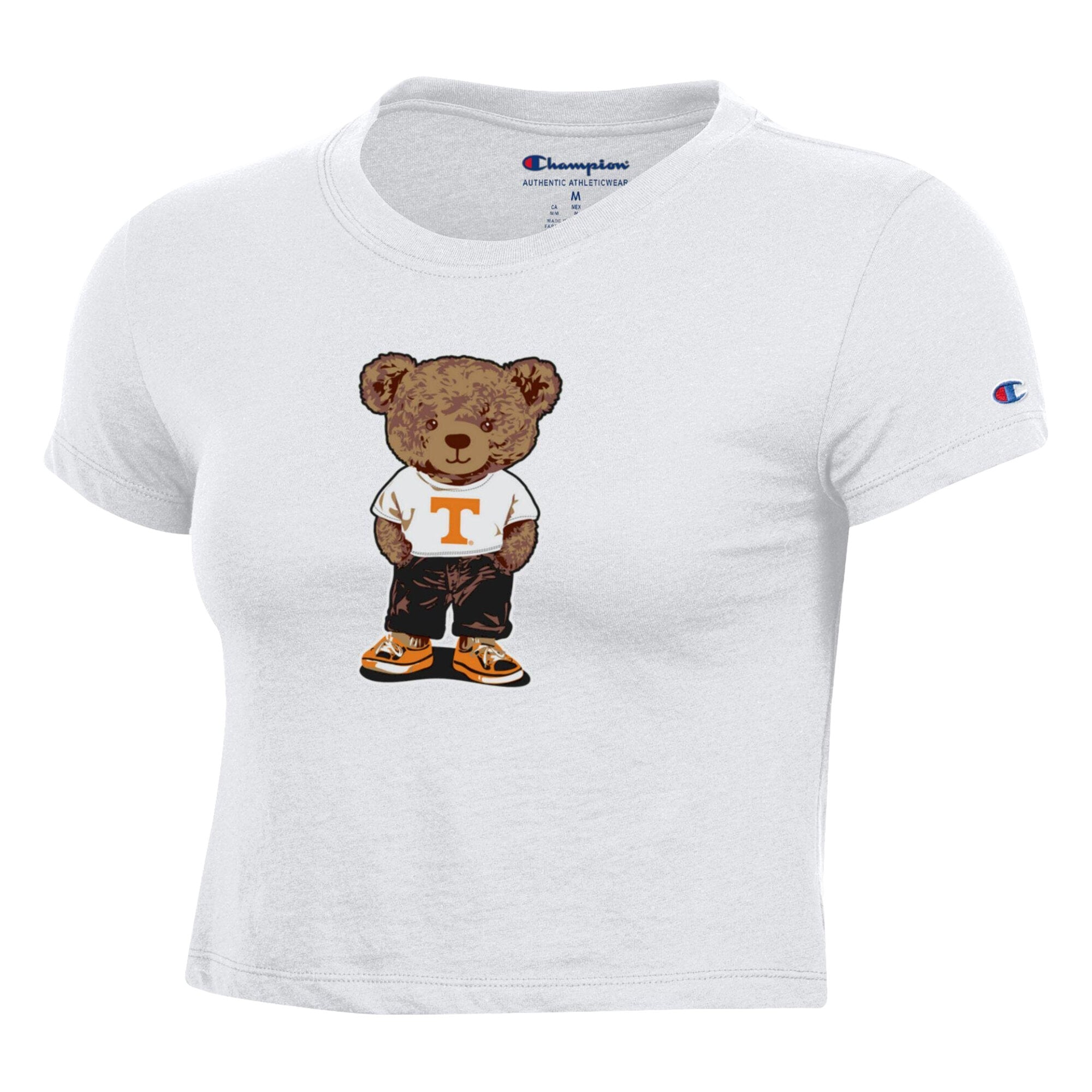 Women's Champion White Tennessee Volunteers Teddy Bear Baby T-Shirt