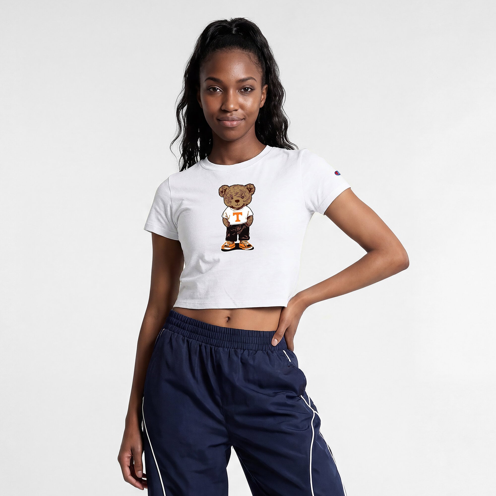 Women's Champion White Tennessee Volunteers Teddy Bear Baby T-Shirt