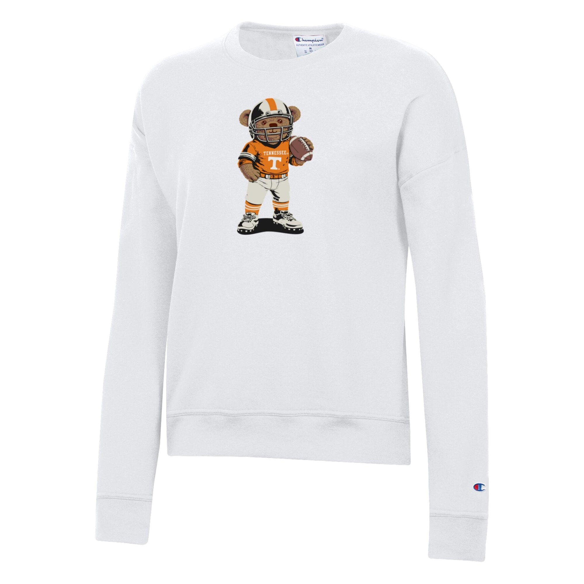 Women's Champion White Tennessee Volunteers Teddy Bear Sweatshirt
