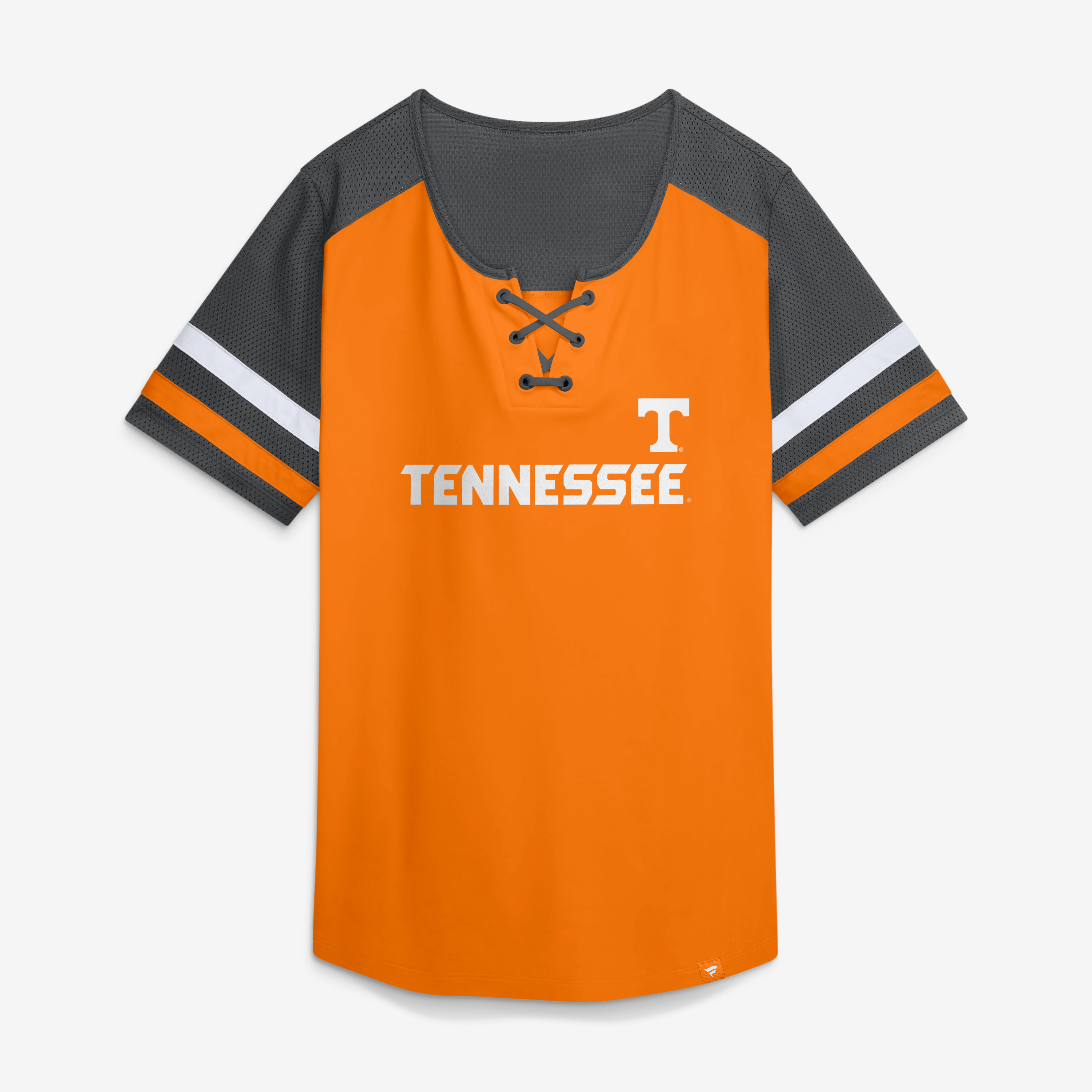 Women's Fanatics Tennessee Orange Volunteers Power Play Athena Lace-Up T-Shirt