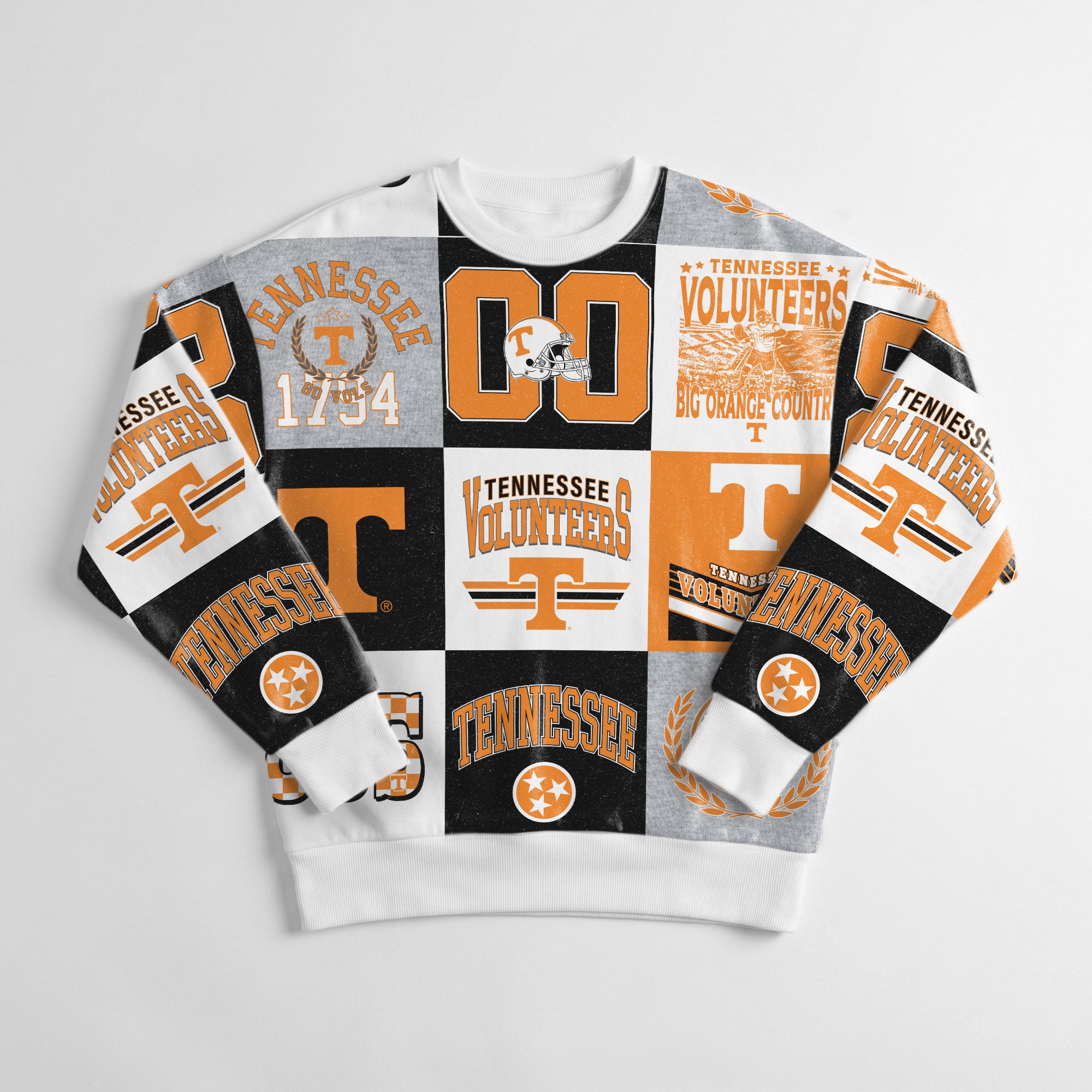 Pull à manches longues patchwork Tennessee Orange Volunteers Highlight Reel pour femmes