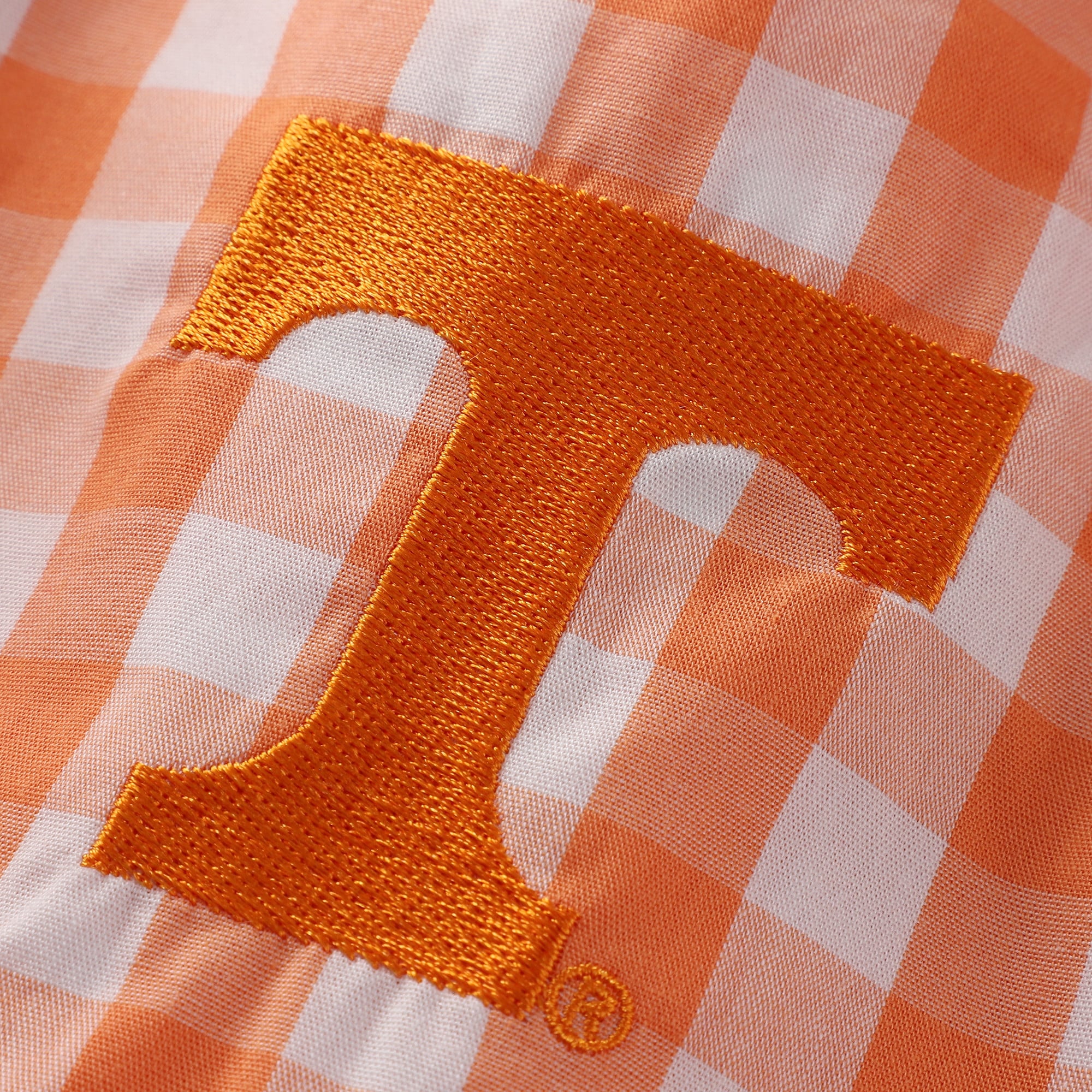 Women's Gameday Social Tennessee Orange Volunteers Gingham Skort Dress