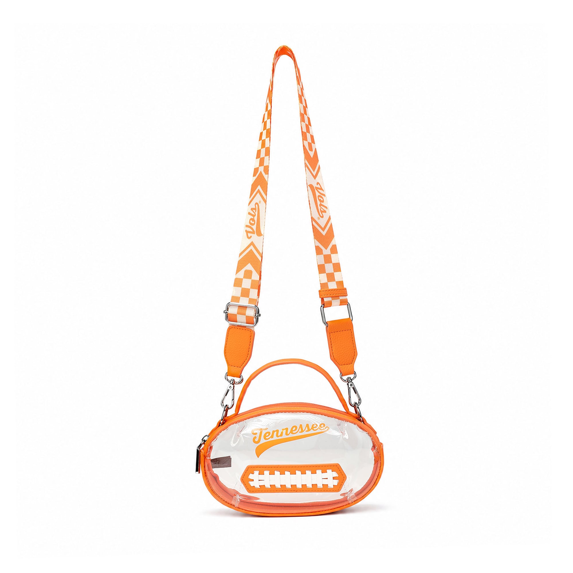 Sac bandoulière transparent Montana West pour femmes, motif Tennessee Volunteers.