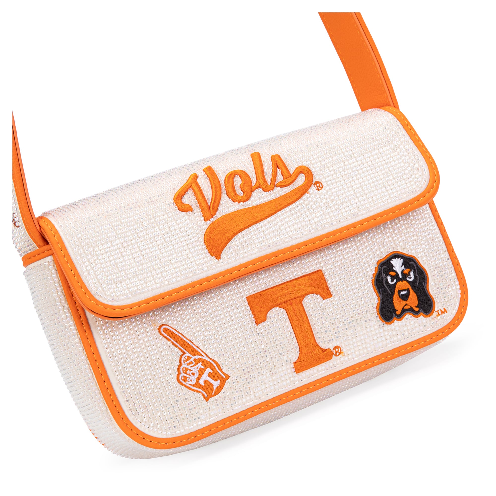 Sac à bandoulière perlé pour femmes Montana West Tennessee Volunteers