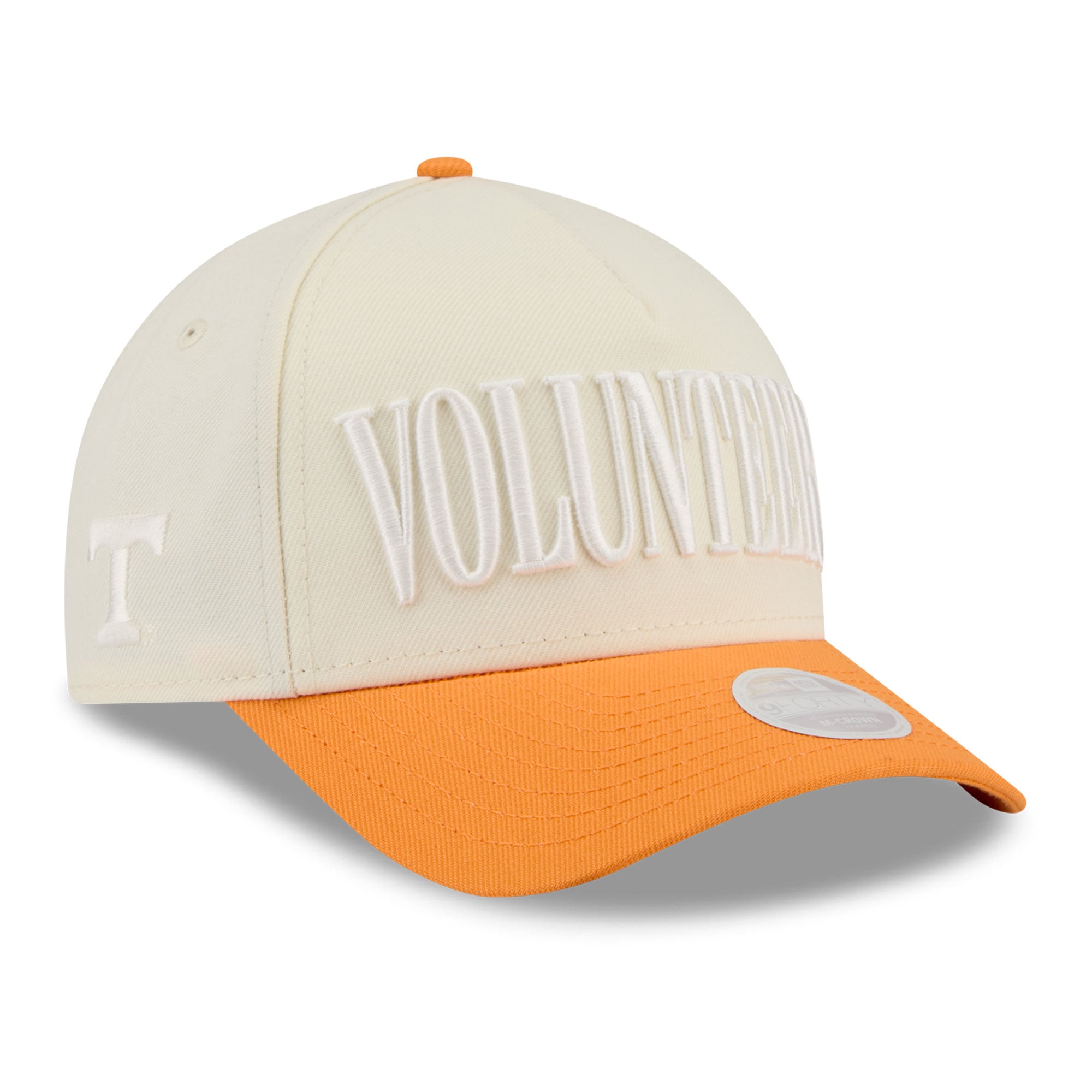 Casquette ajustable New Era 9FORTY A-Frame blanche et orange Tennessee Volunteers pour femme