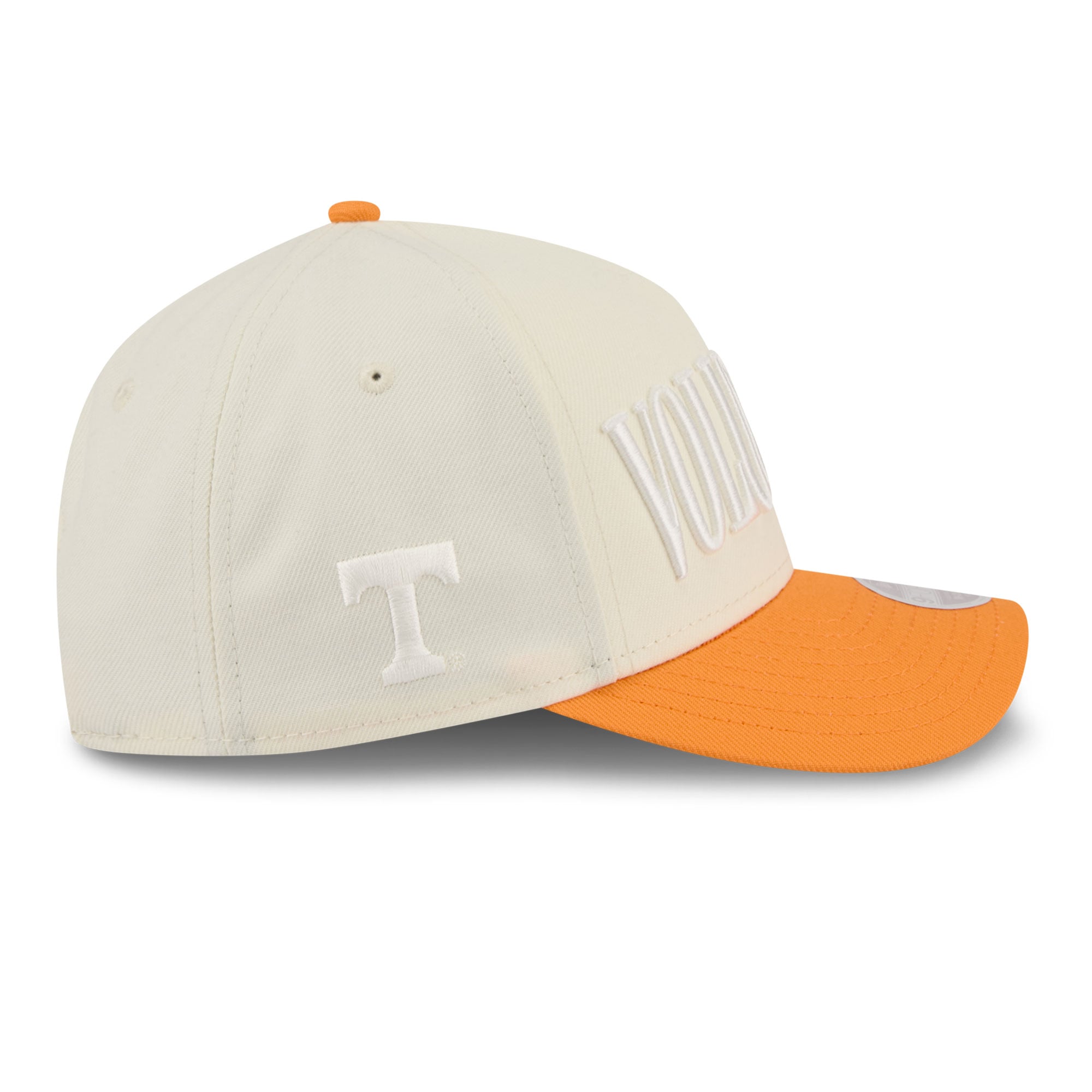 Casquette ajustable New Era 9FORTY A-Frame blanche et orange Tennessee Volunteers pour femme