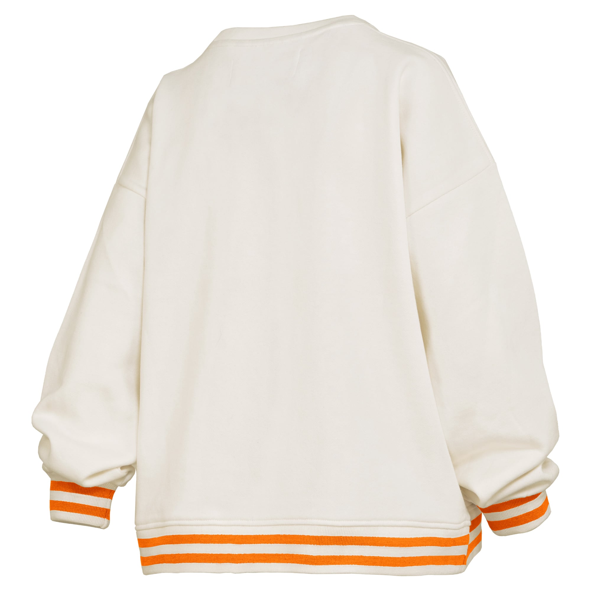 Sweat-shirt côtelé en chenille crème Pressbox Tennessee Volunteers Bonanza pour femme