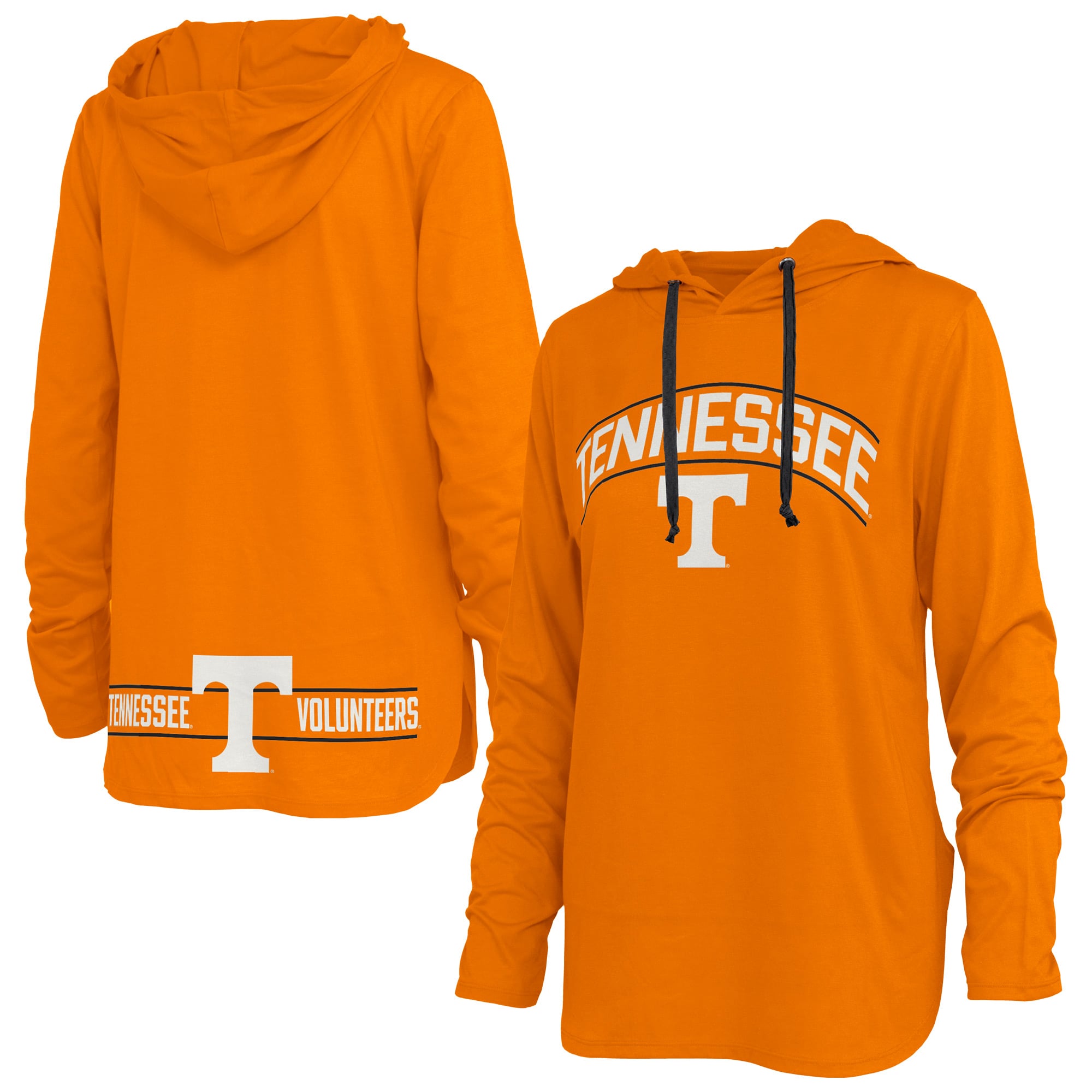 T-shirt à capuche manches longues Allie des Tennessee Volunteers, couleur orange, pour femmes, Pressbox Tennessee.