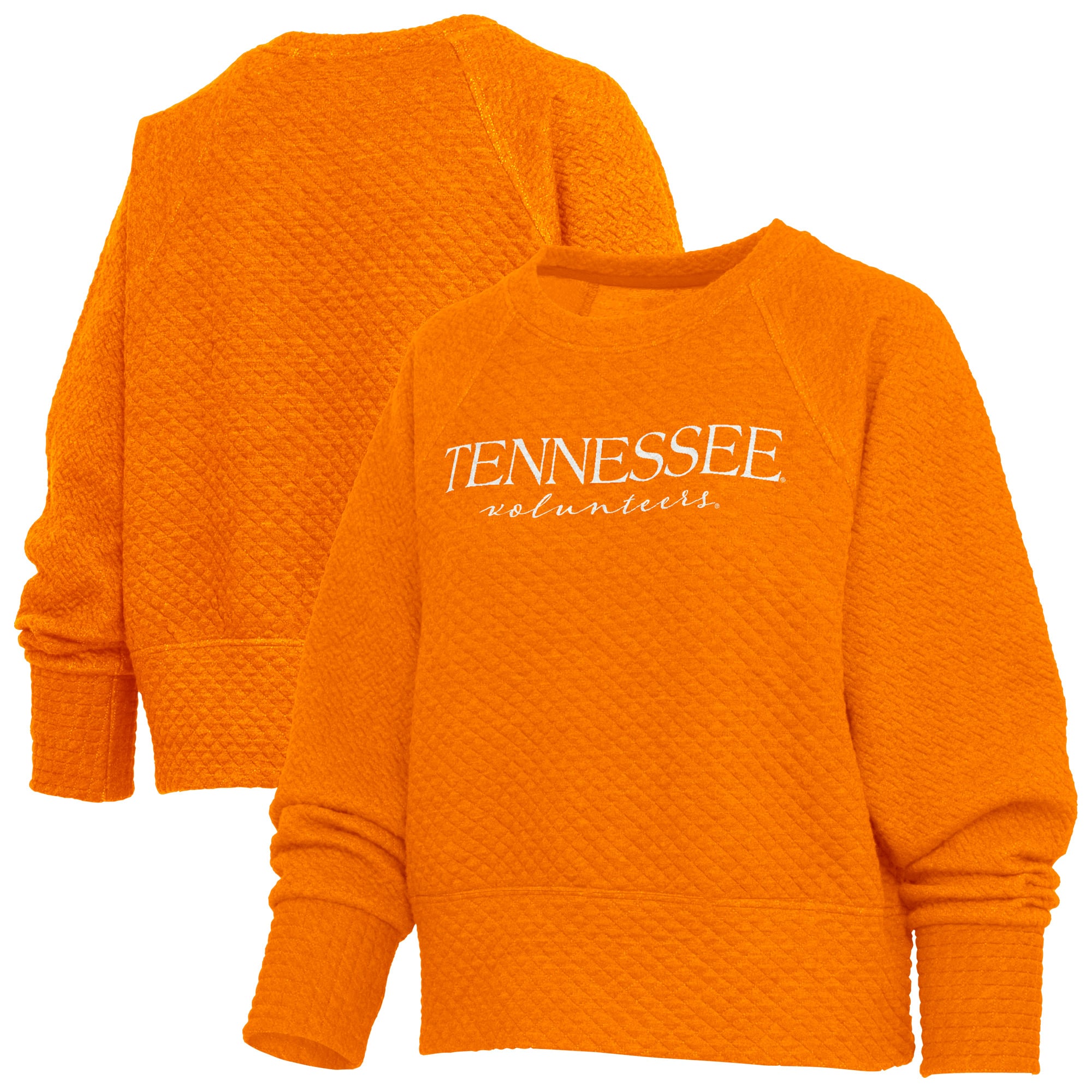 Sweat-shirt matelassé Women's Pressbox Tennessee Orange Volunteers Champagne Nova