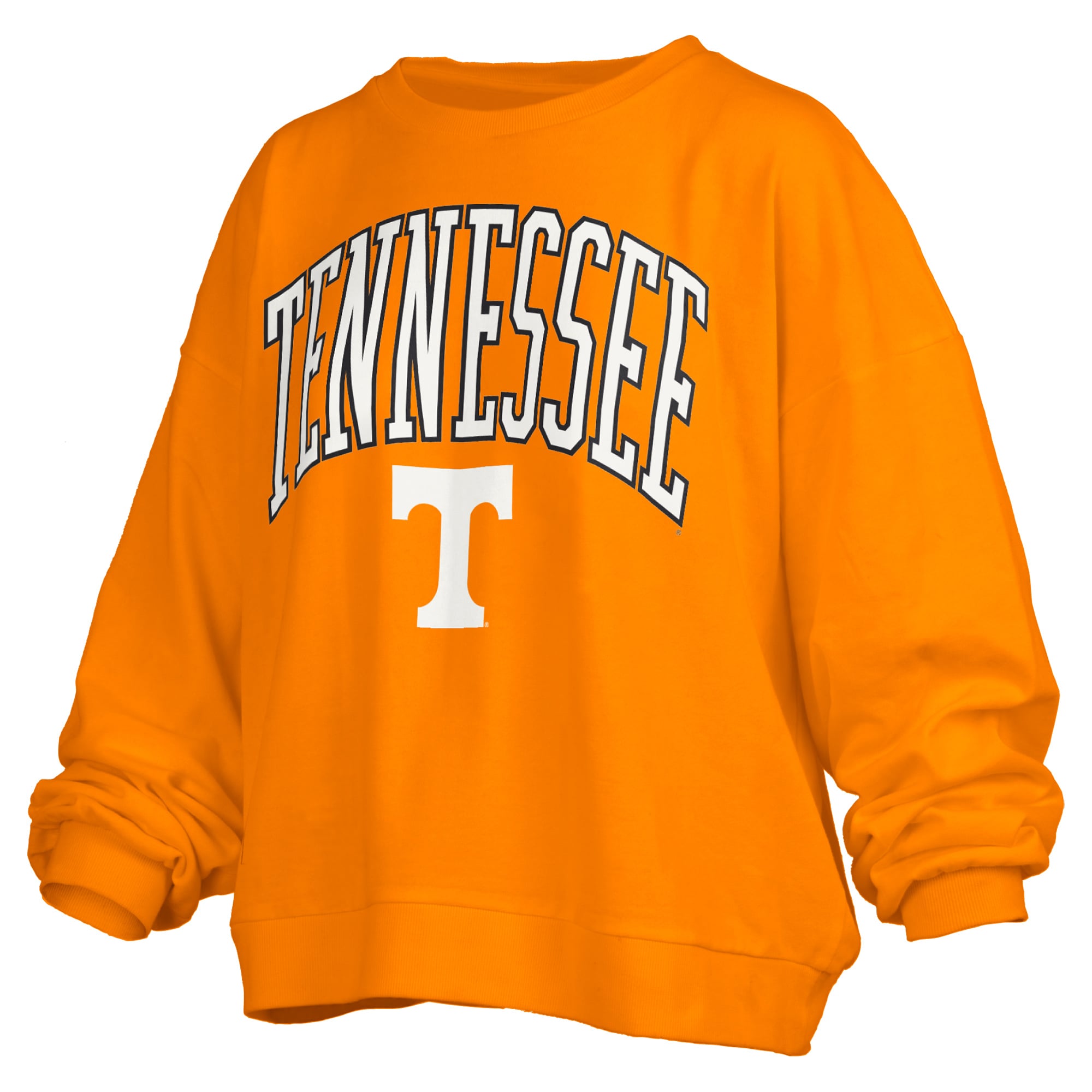 Sweat-shirt polaire oversize blanc Pressbox Tennessee Volunteers Janise Arch Over pour femme